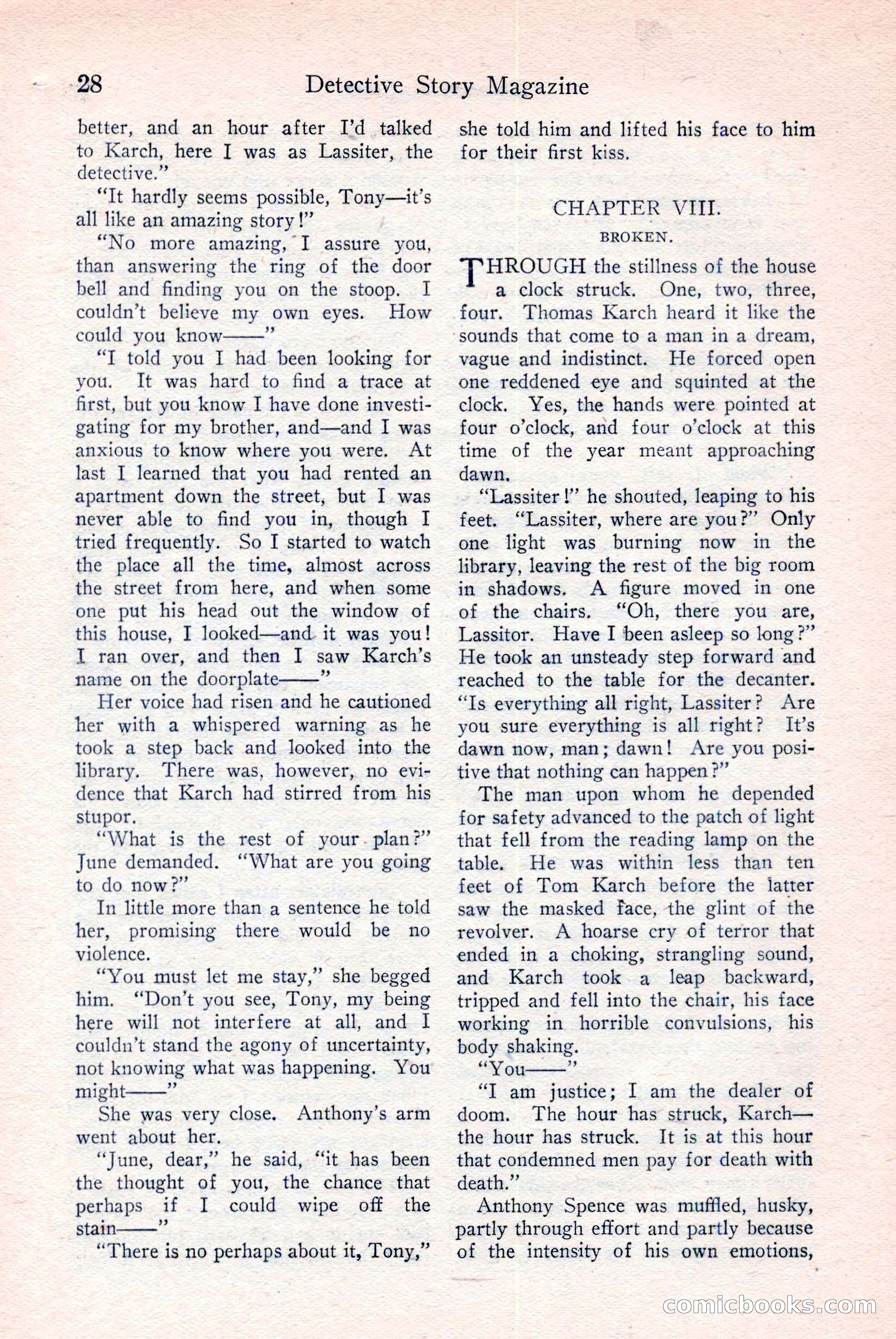 Detective Story Magazine, December 18, 1926 — page 30 of 148