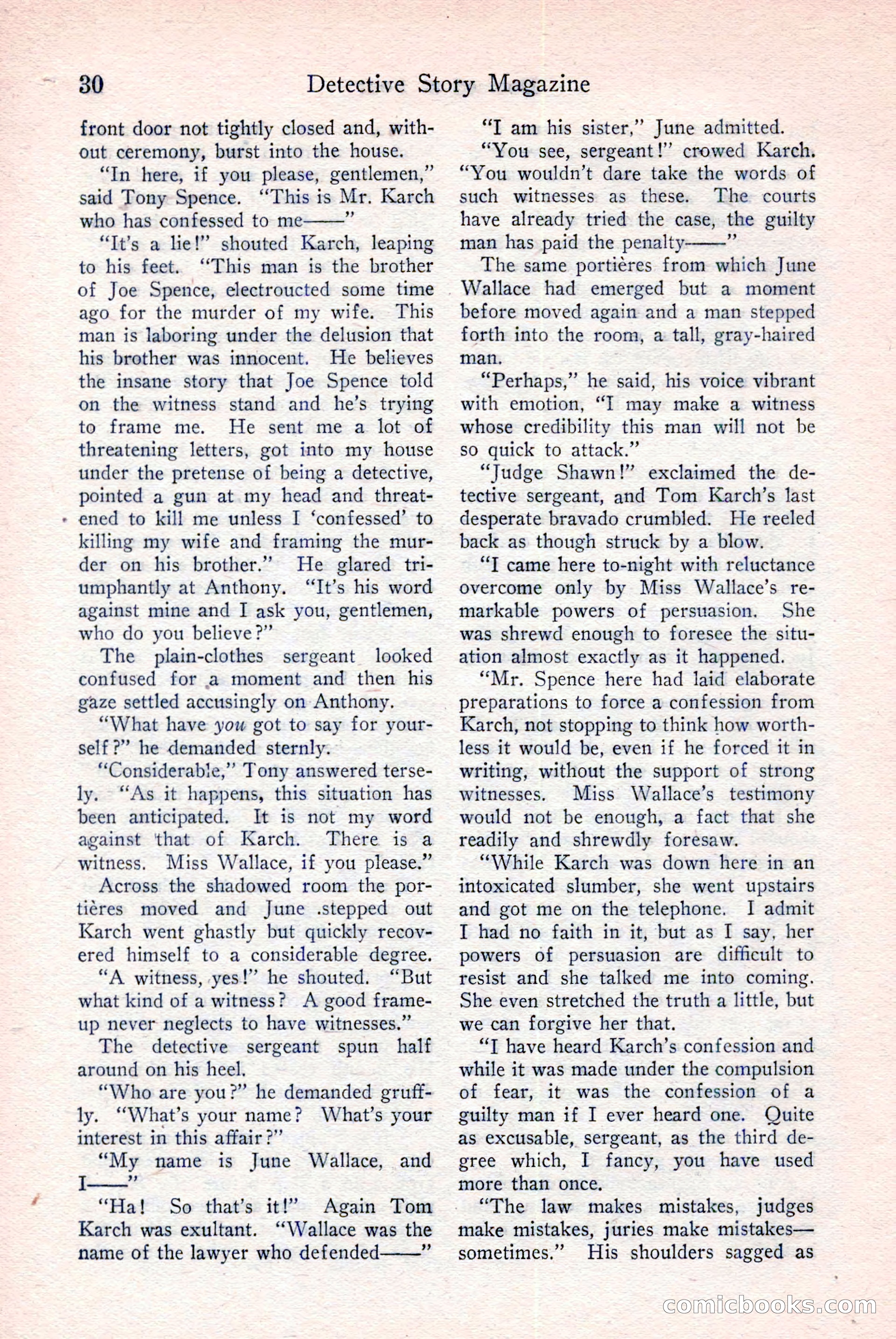 Detective Story Magazine, December 18, 1926 — page 32 of 148