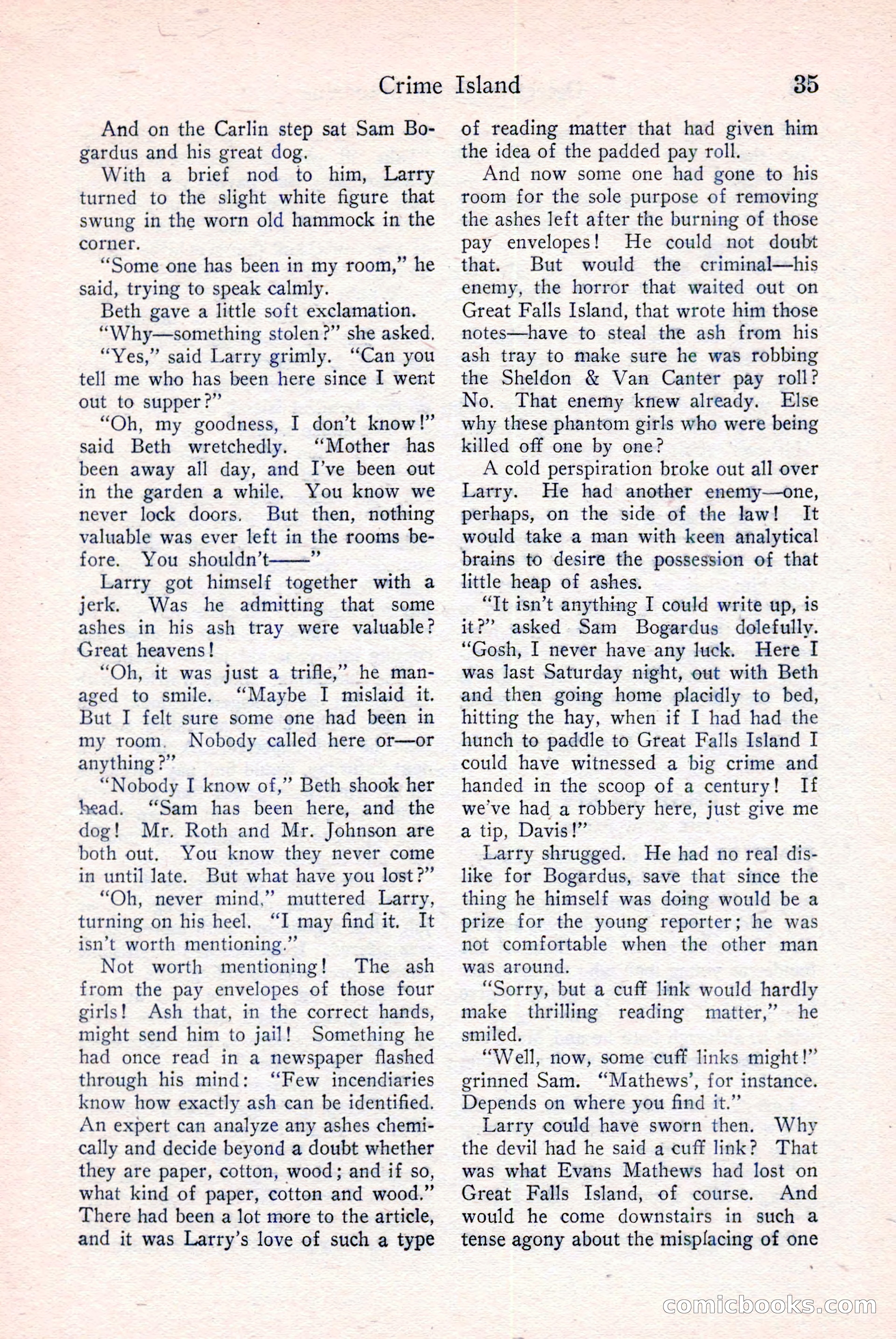 Detective Story Magazine, December 18, 1926 — page 37 of 148