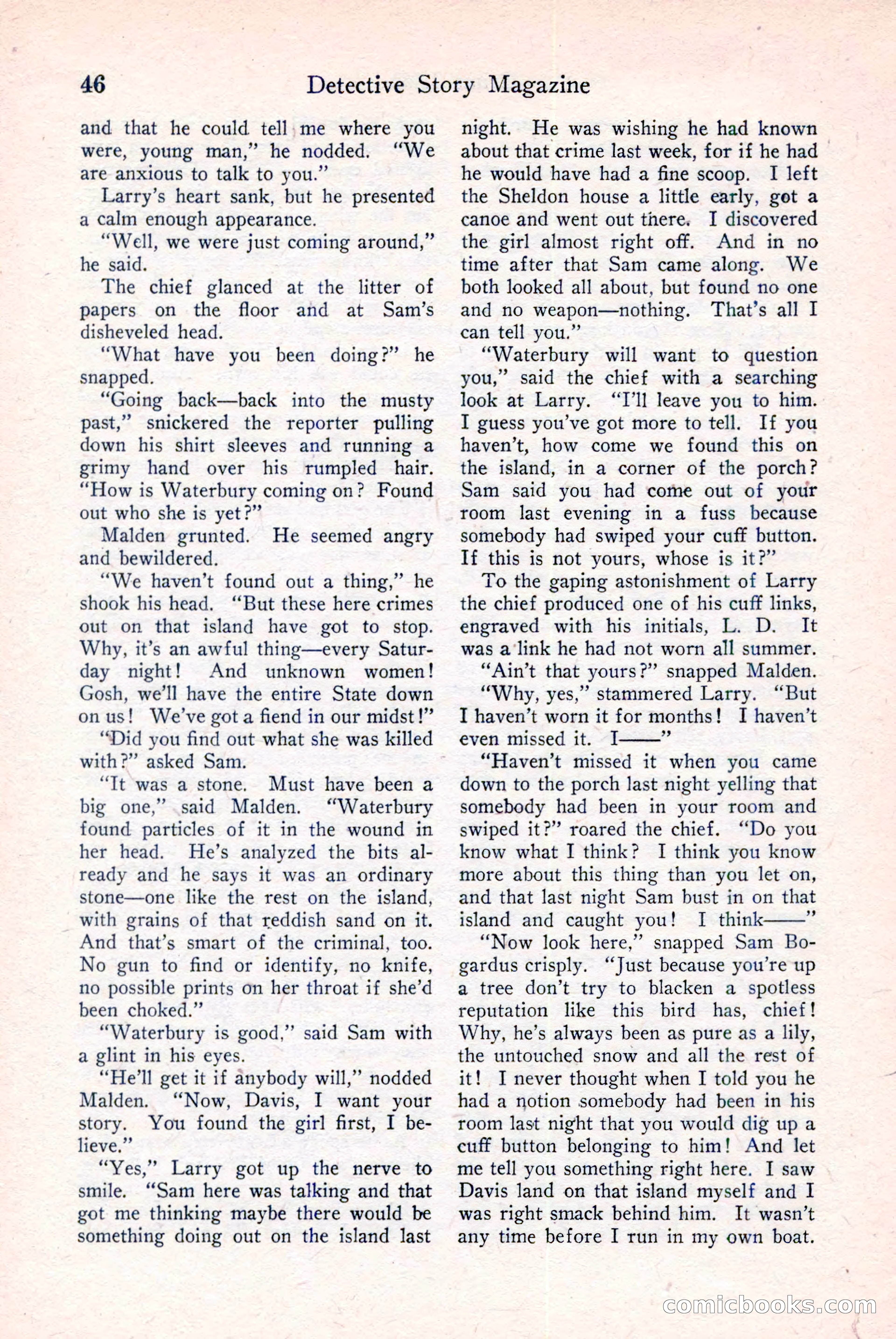 Detective Story Magazine, December 18, 1926 — page 48 of 148