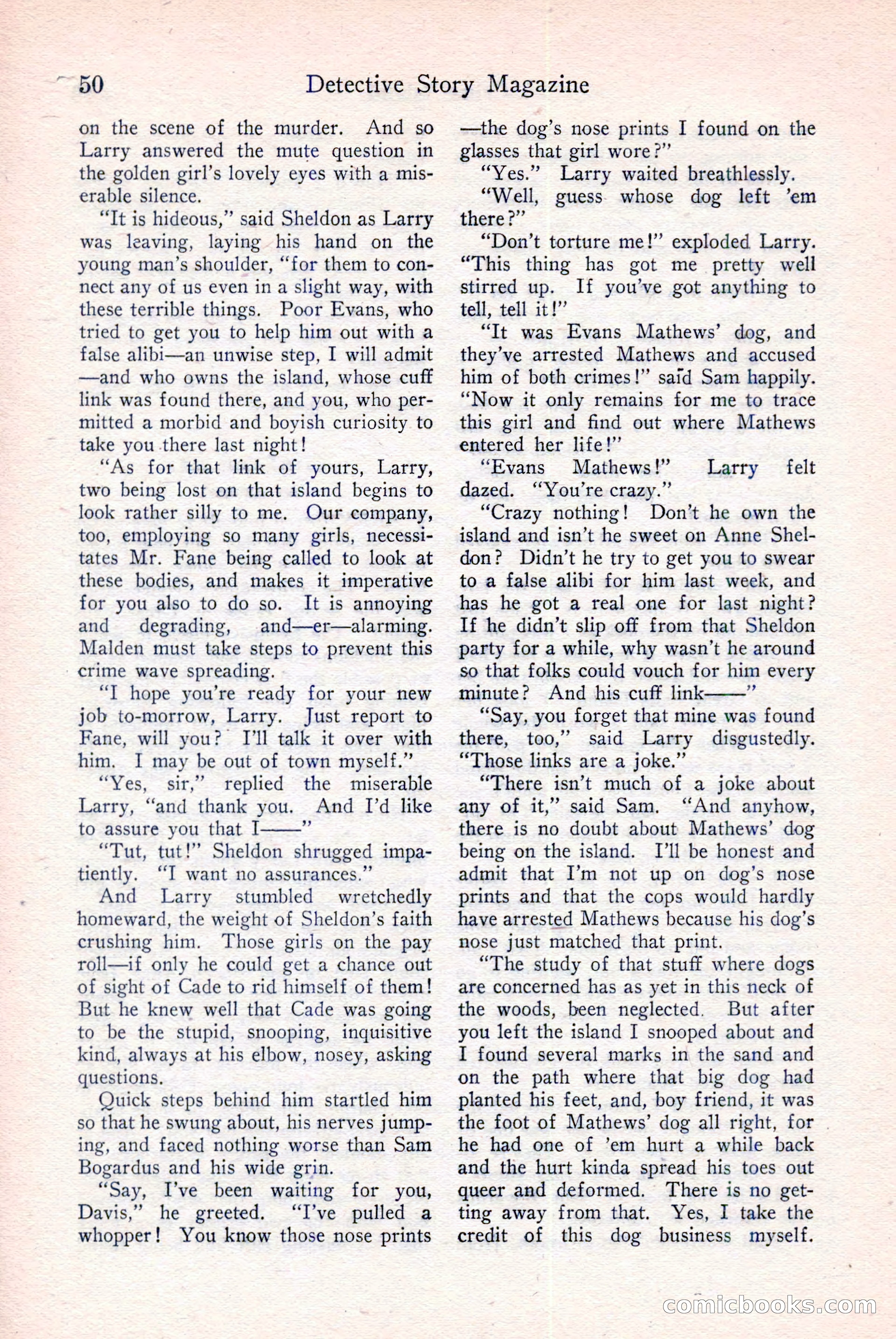 Detective Story Magazine, December 18, 1926 — page 52 of 148