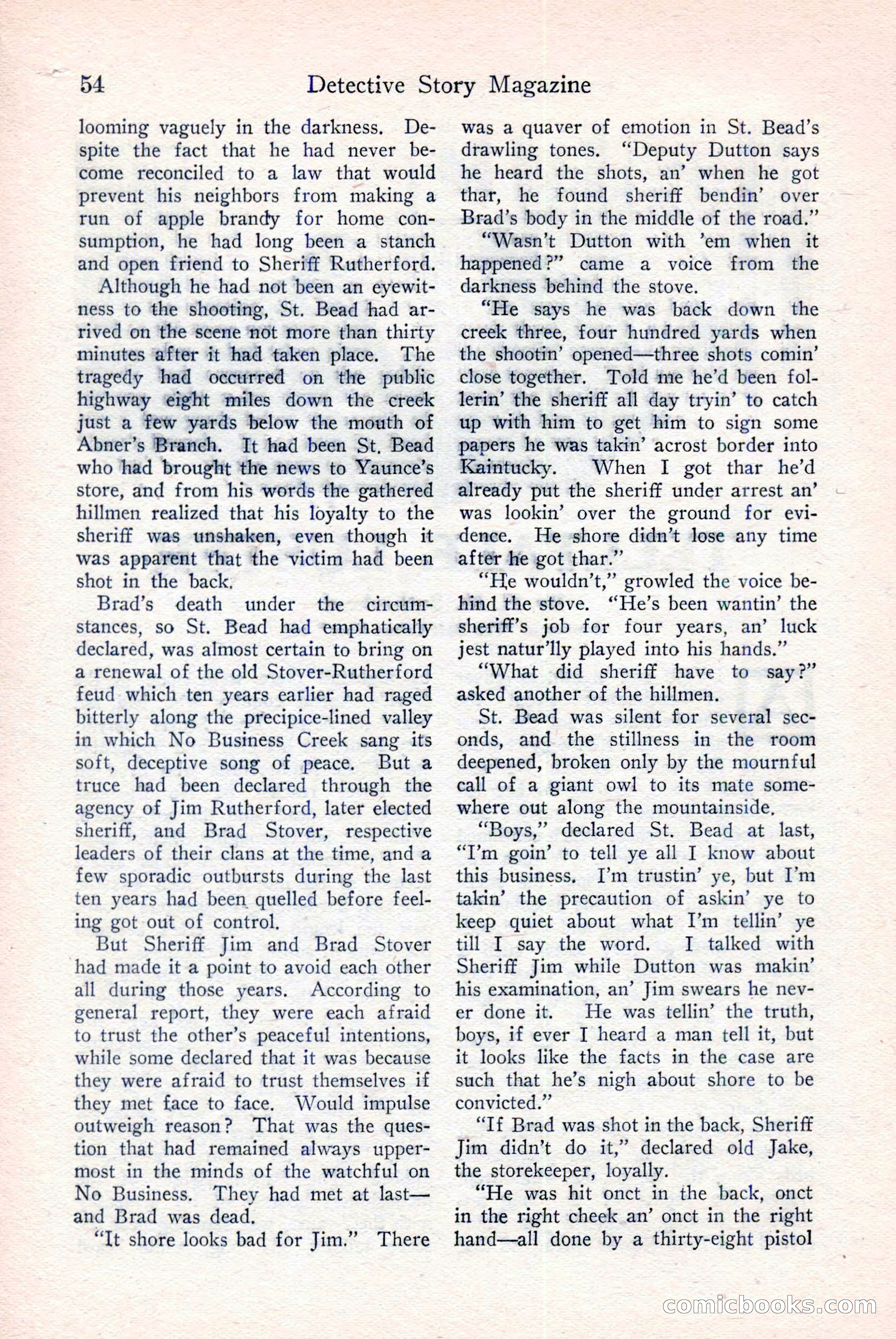 Detective Story Magazine, December 18, 1926 — page 56 of 148