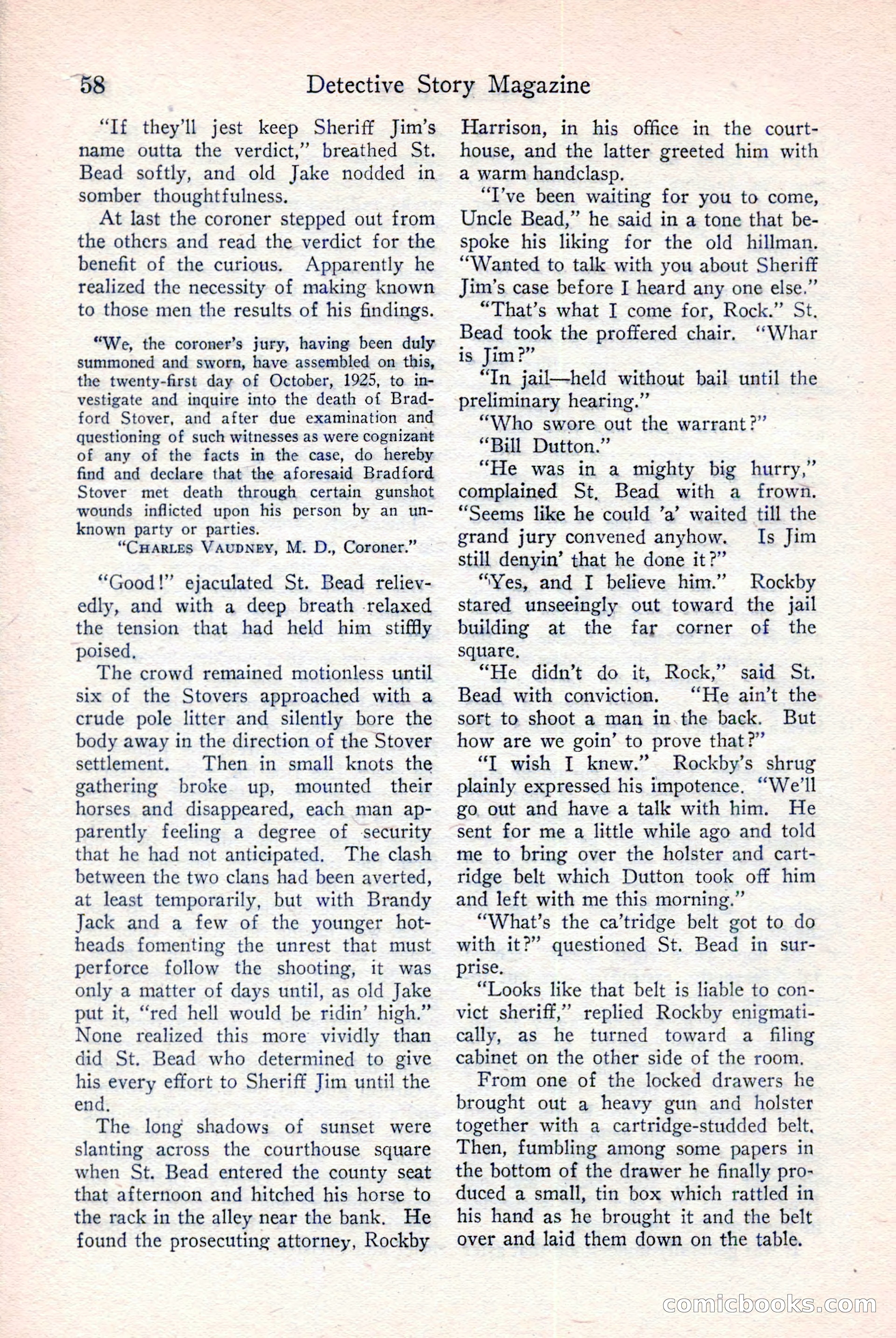 Detective Story Magazine, December 18, 1926 — page 60 of 148