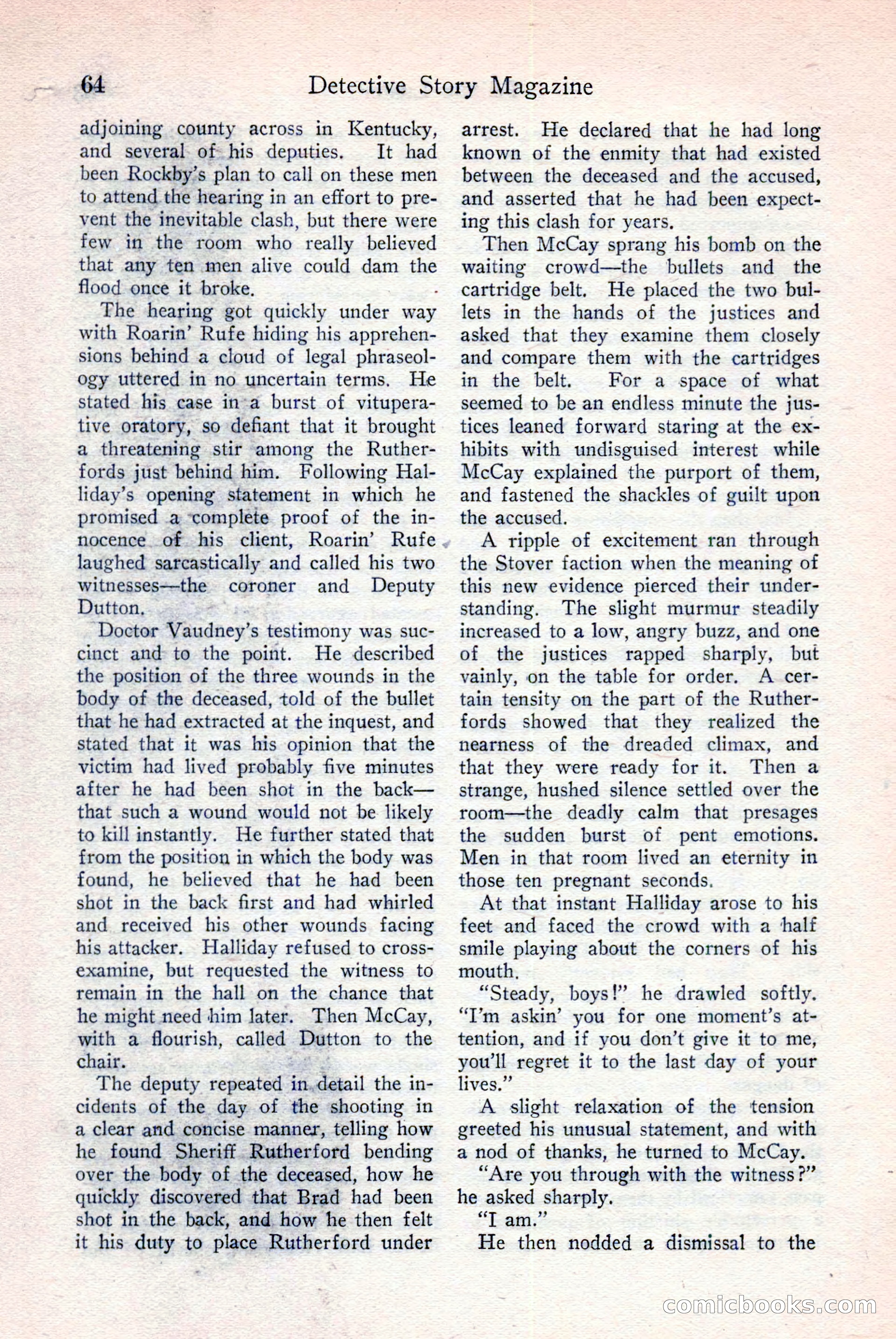 Detective Story Magazine, December 18, 1926 — page 66 of 148