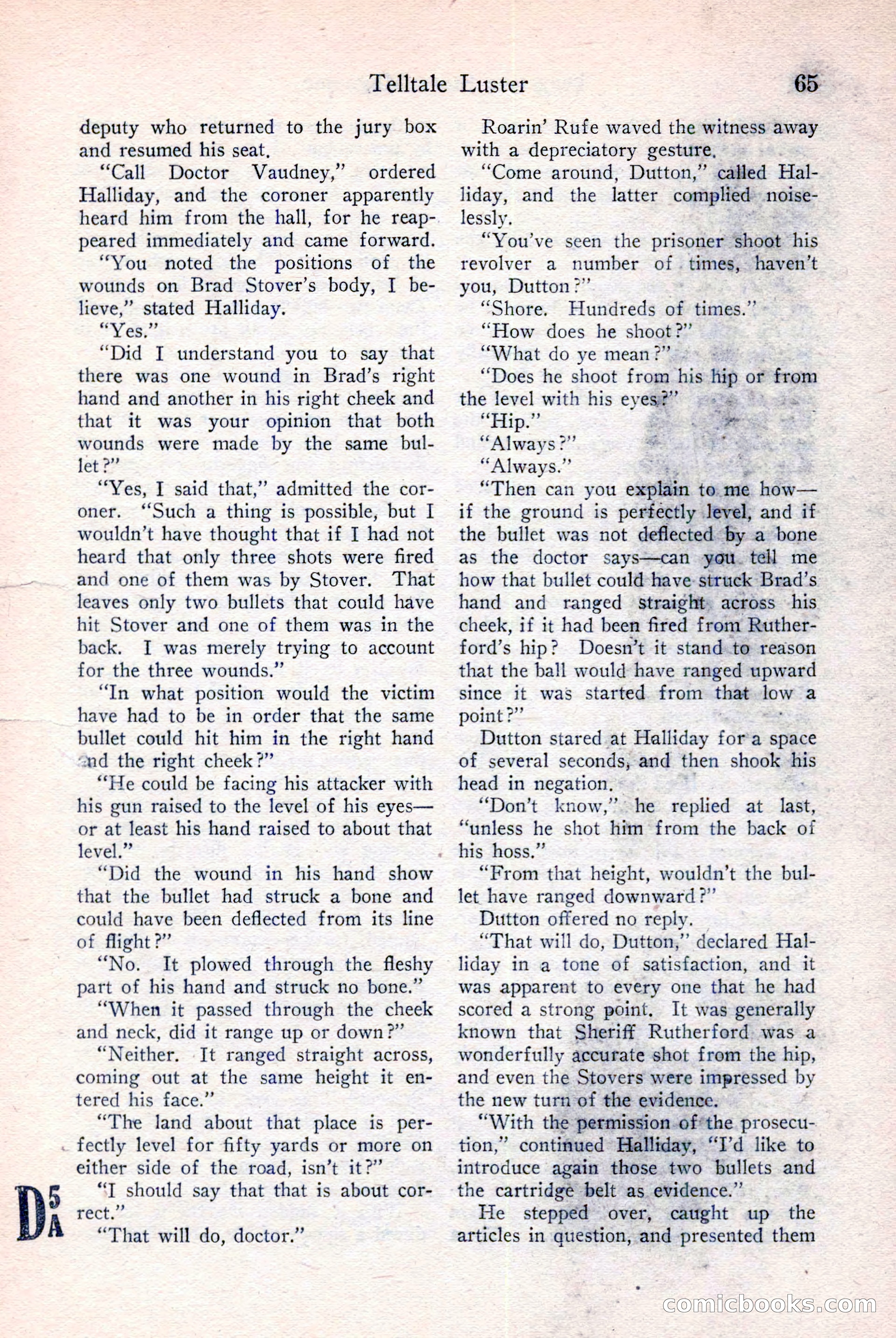 Detective Story Magazine, December 18, 1926 — page 67 of 148