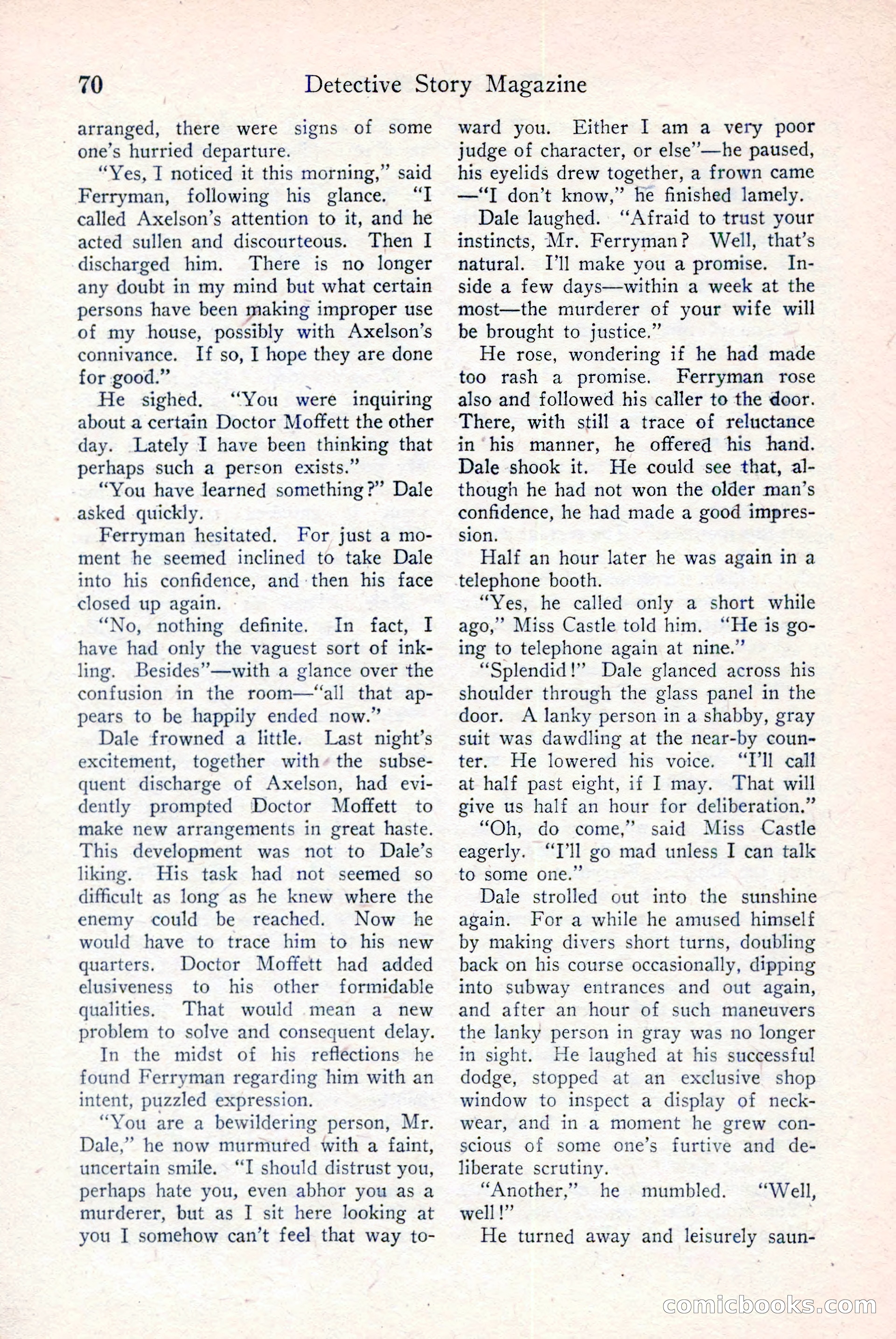 Detective Story Magazine, December 18, 1926 — page 72 of 148