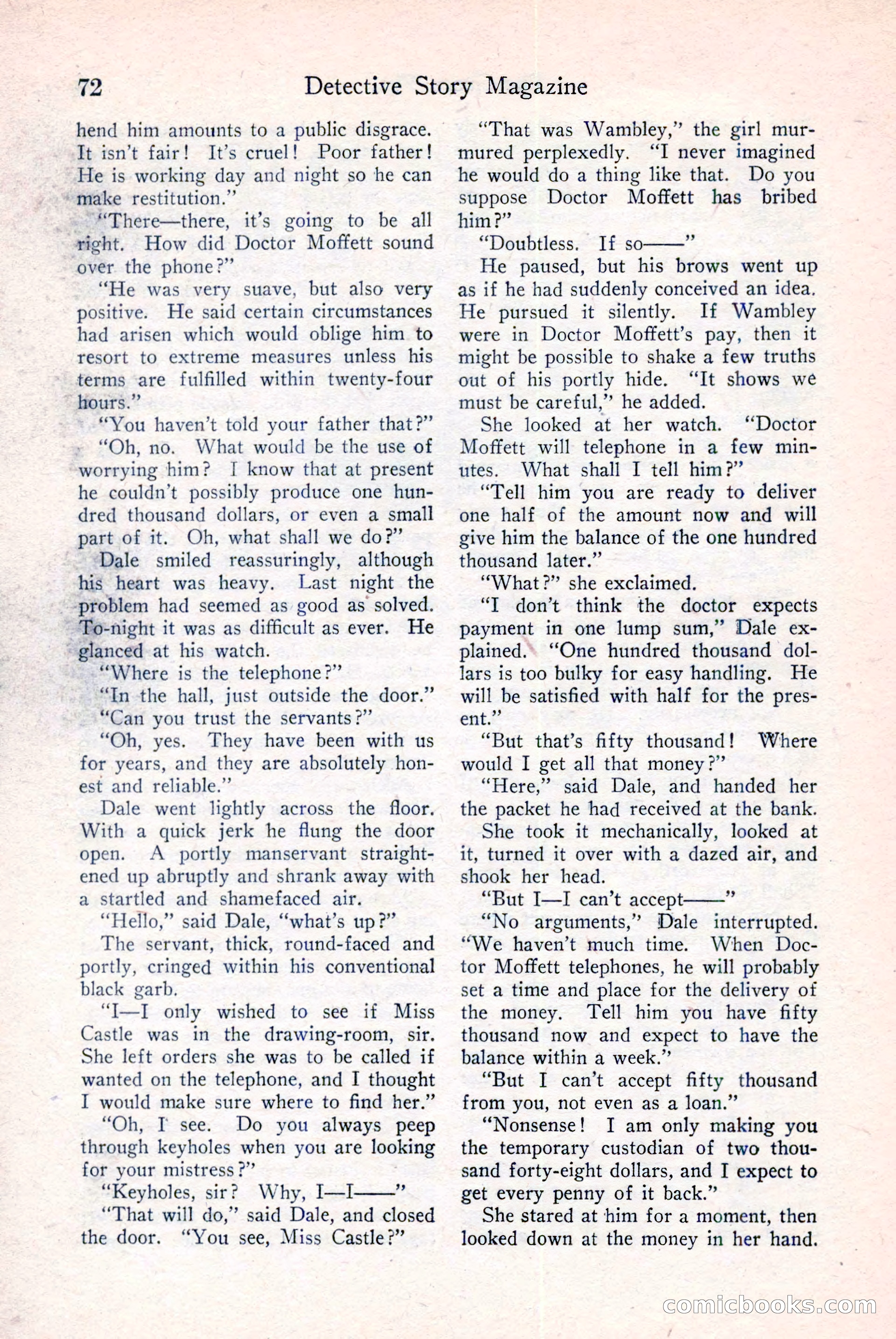 Detective Story Magazine, December 18, 1926 — page 74 of 148