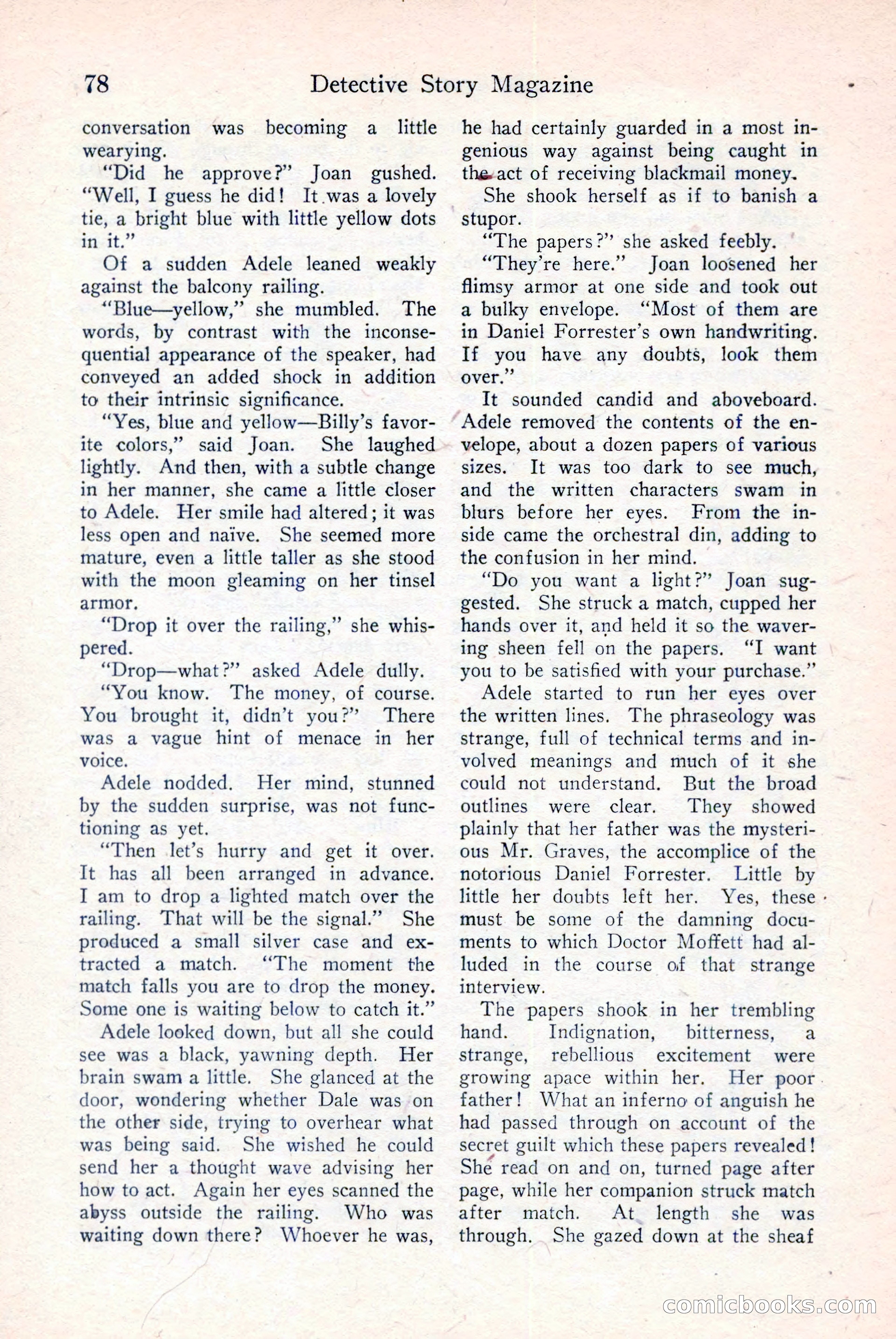 Detective Story Magazine, December 18, 1926 — page 80 of 148