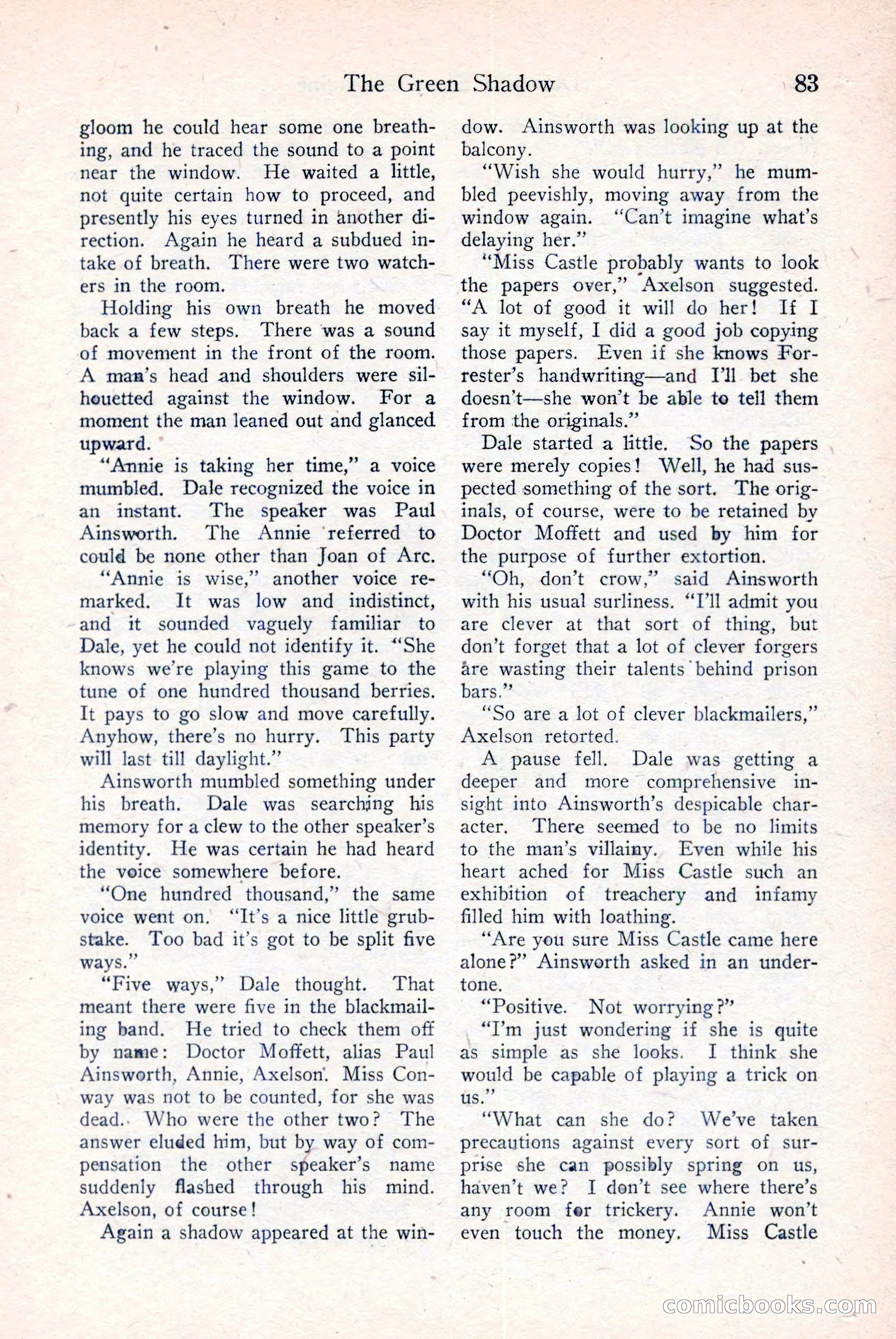 Detective Story Magazine, December 18, 1926 — page 85 of 148