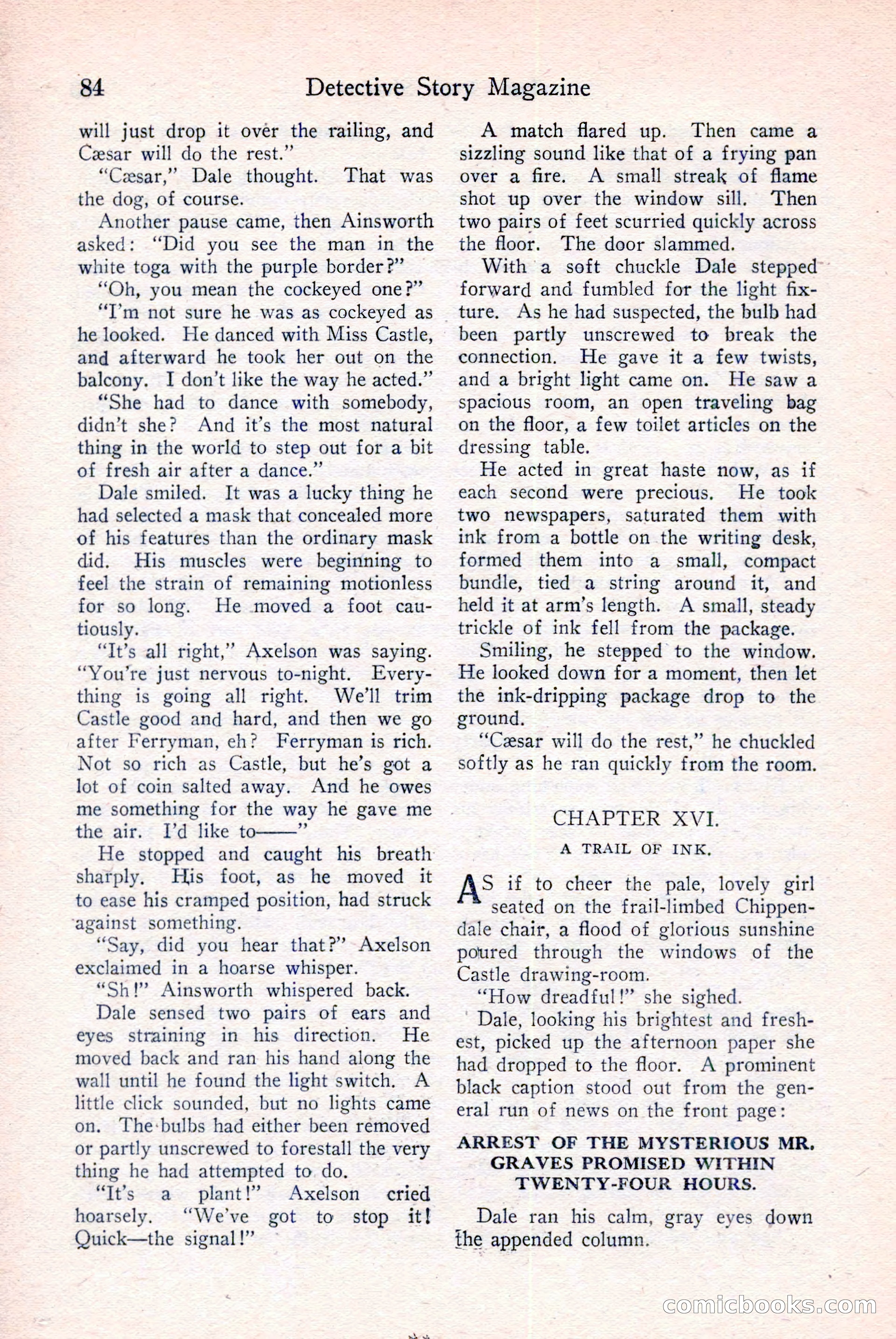 Detective Story Magazine, December 18, 1926 — page 86 of 148