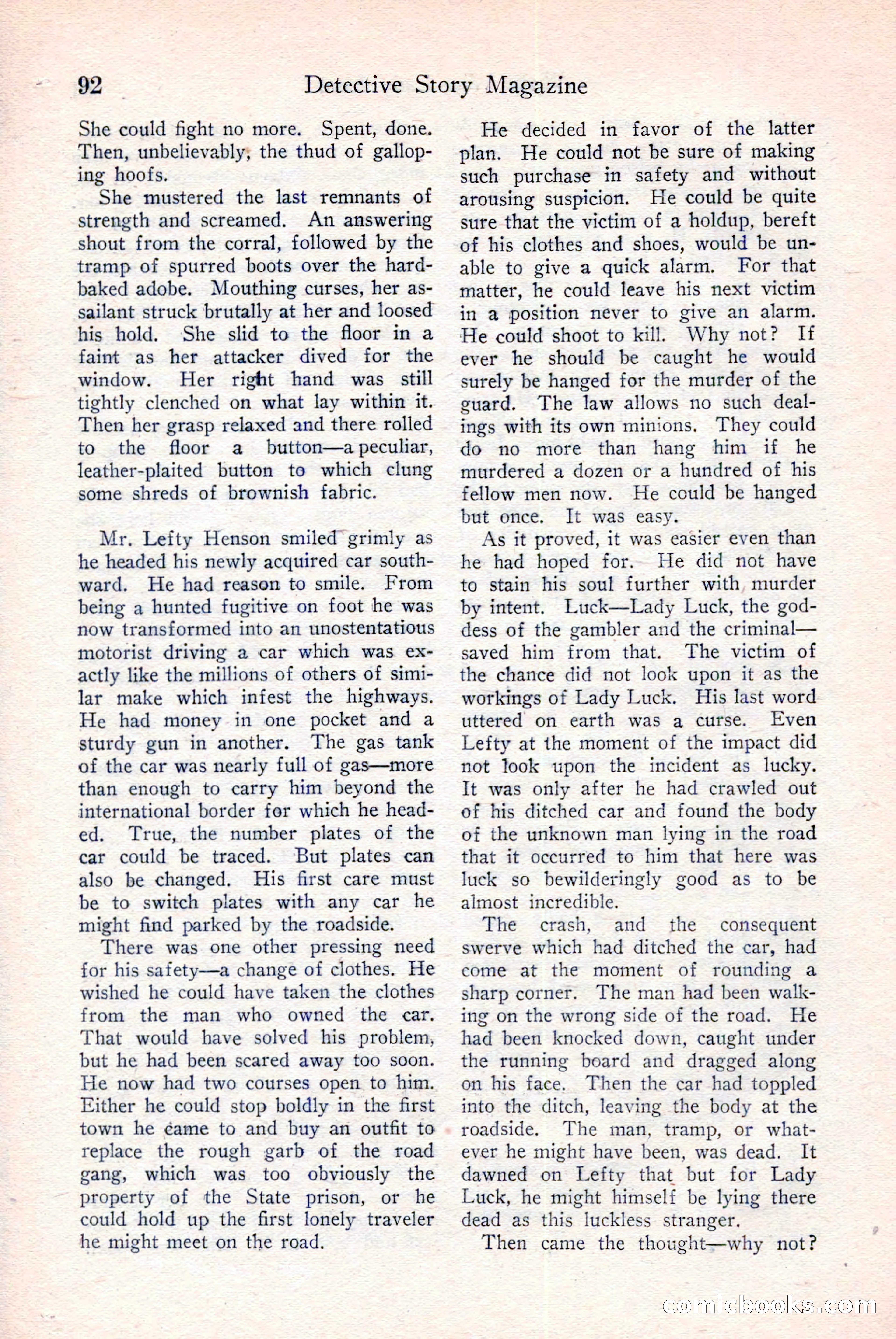 Detective Story Magazine, December 18, 1926 — page 94 of 148