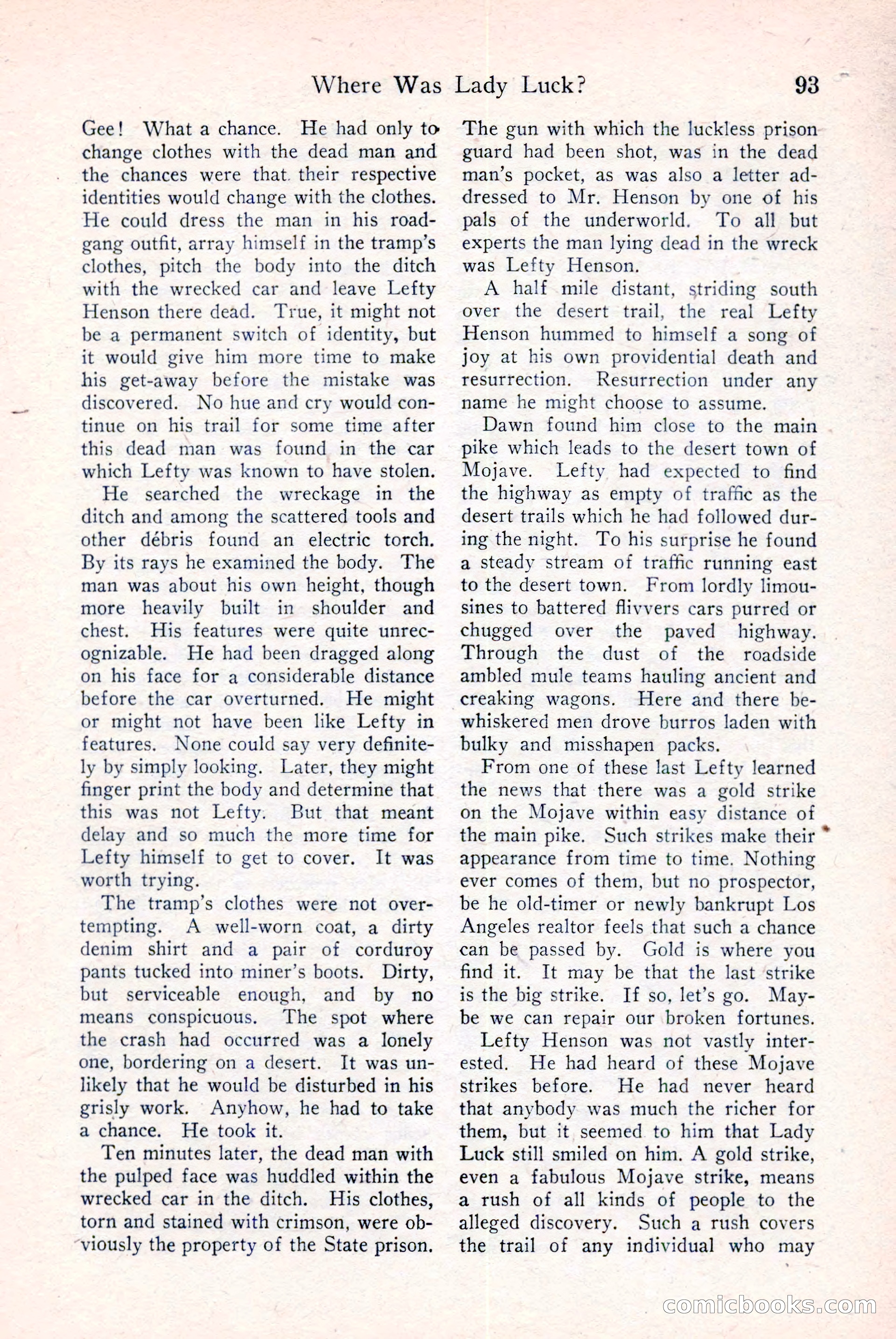 Detective Story Magazine, December 18, 1926 — page 95 of 148