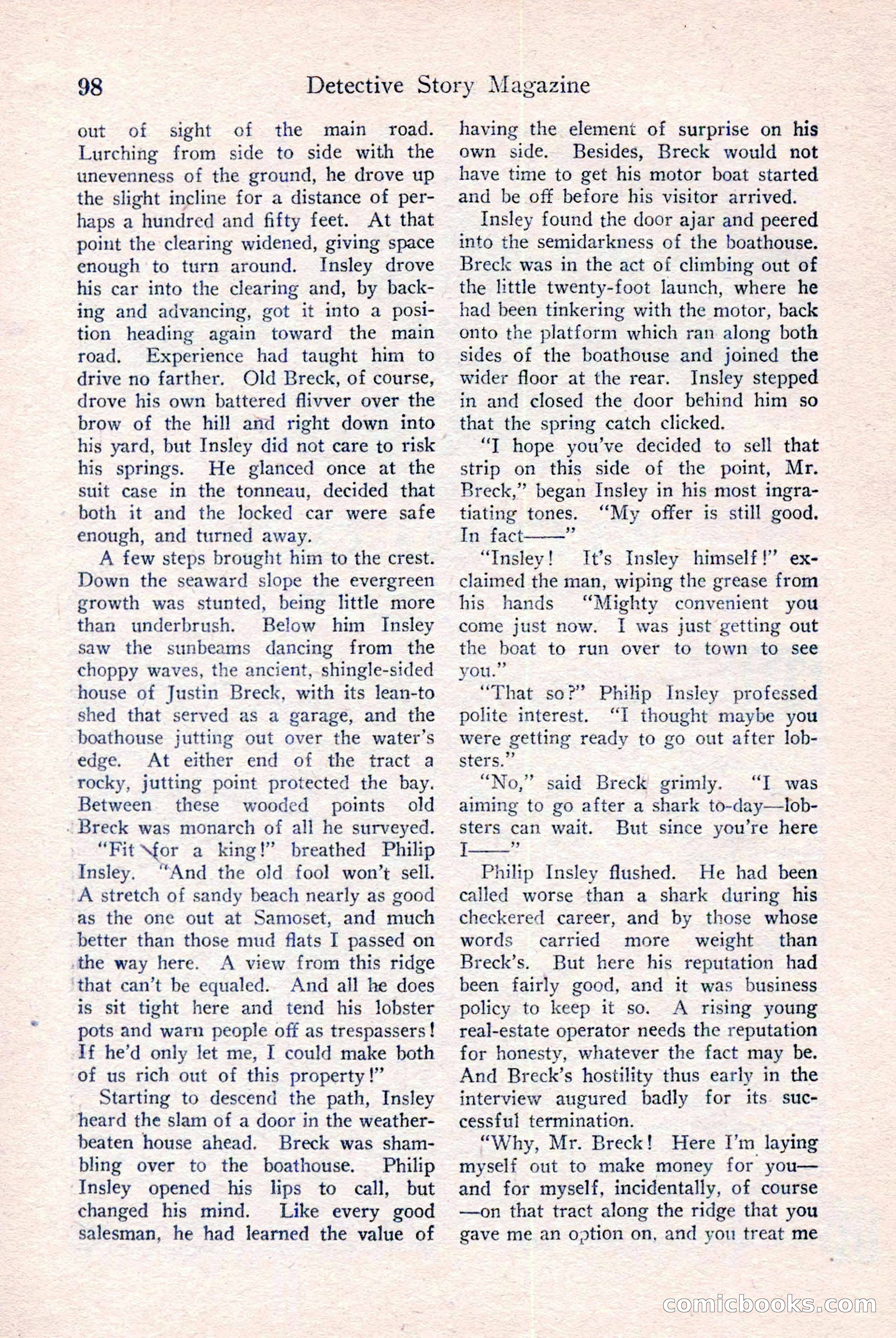 Detective Story Magazine, December 18, 1926 — page 100 of 148