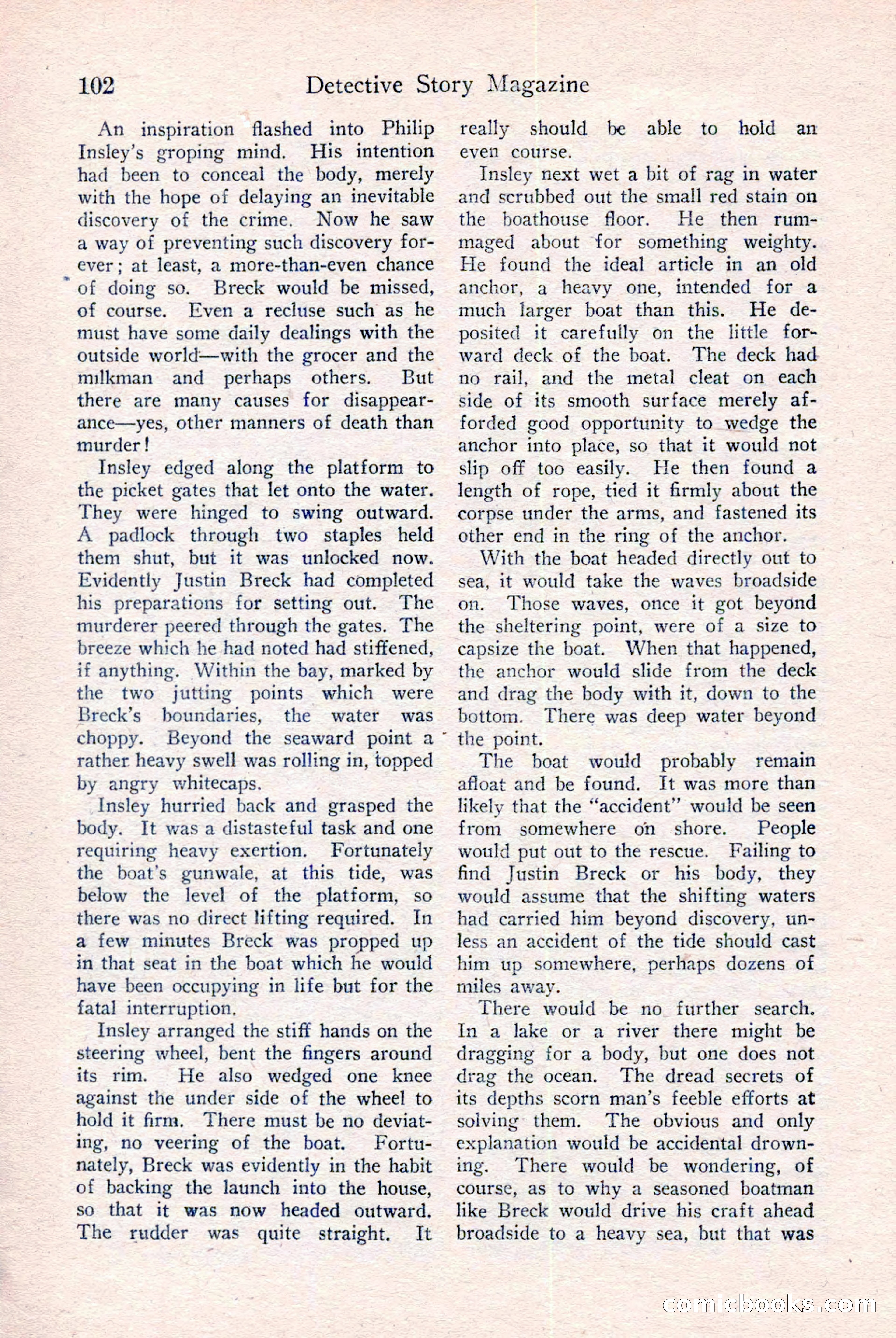 Detective Story Magazine, December 18, 1926 — page 104 of 148