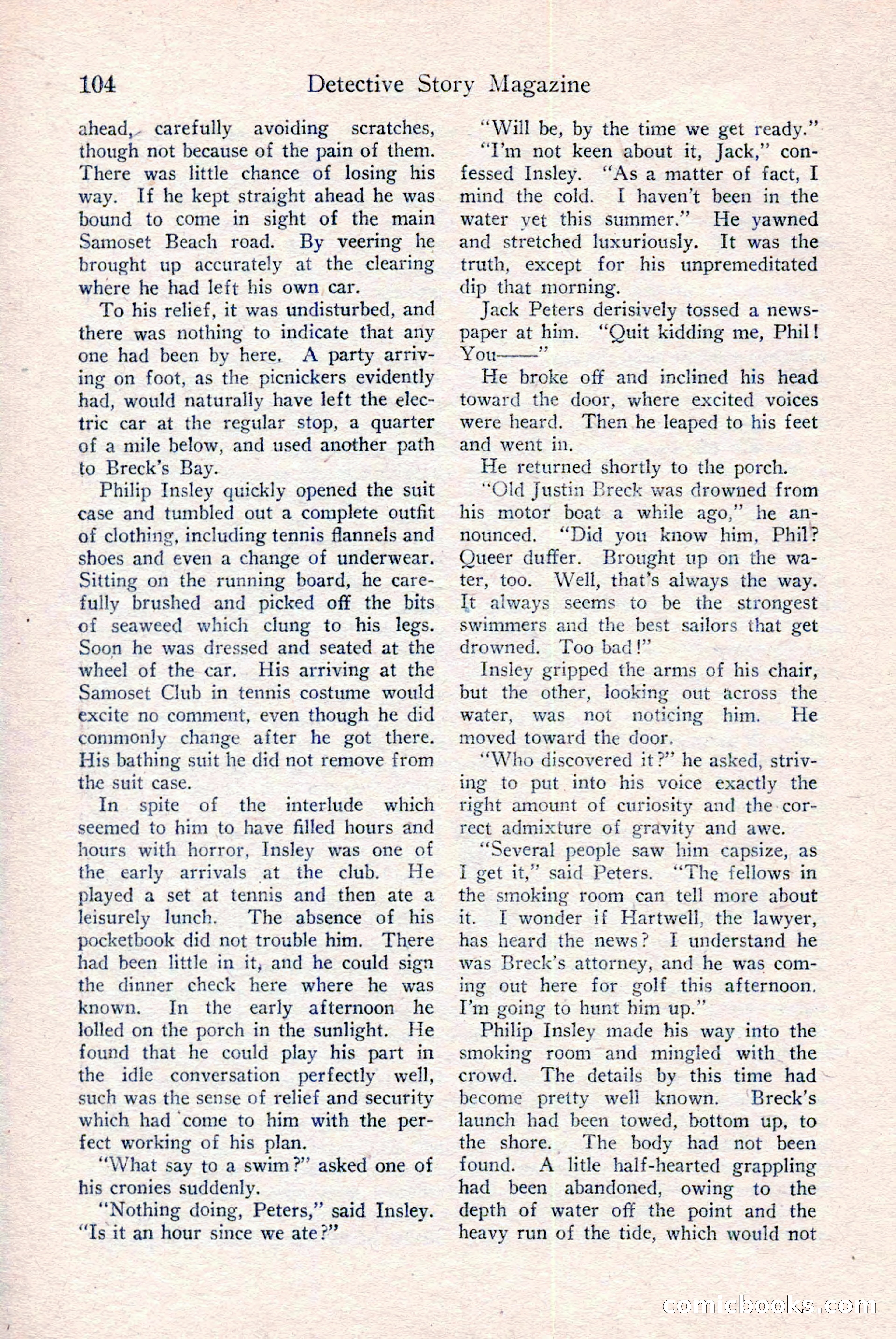 Detective Story Magazine, December 18, 1926 — page 106 of 148