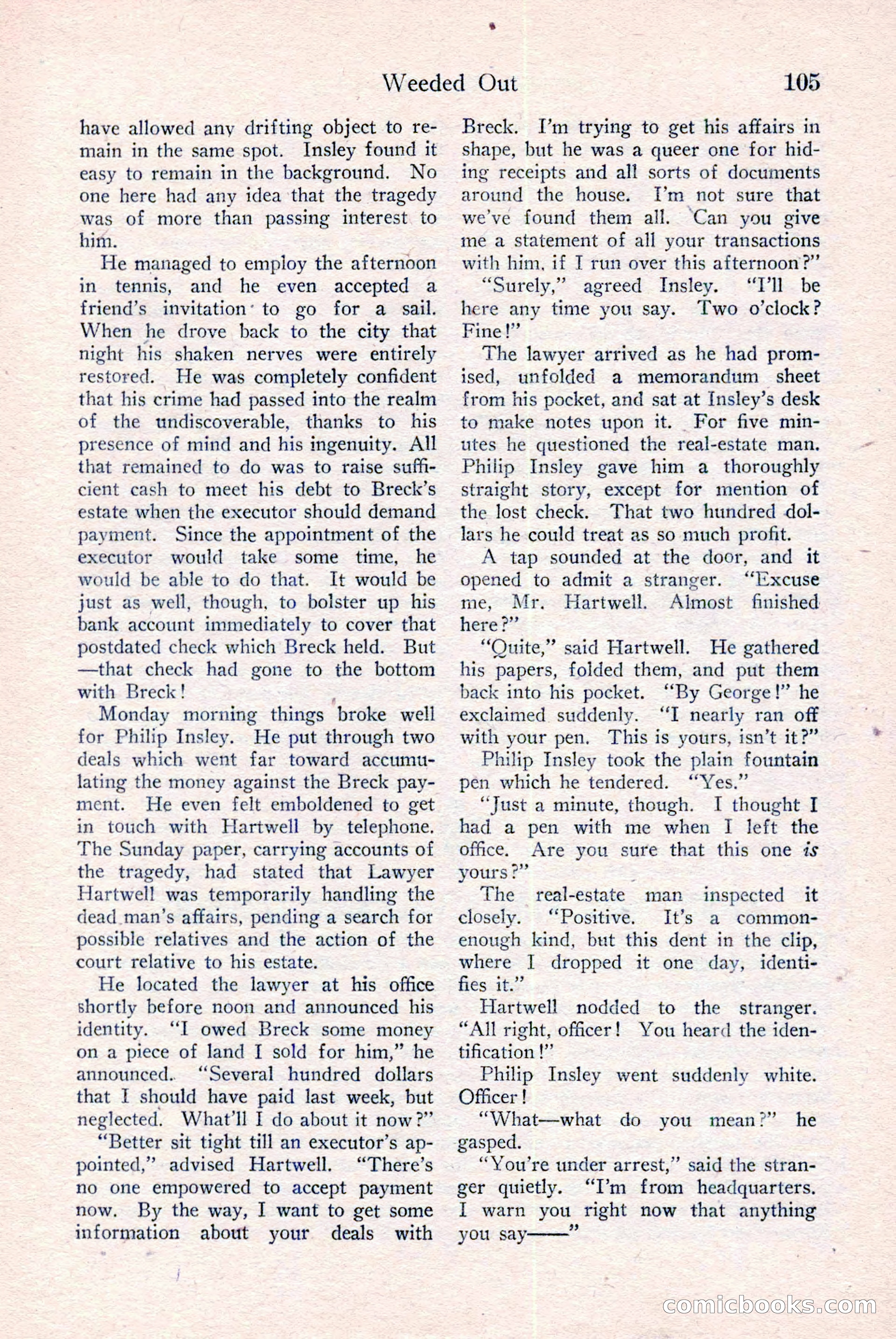 Detective Story Magazine, December 18, 1926 — page 107 of 148