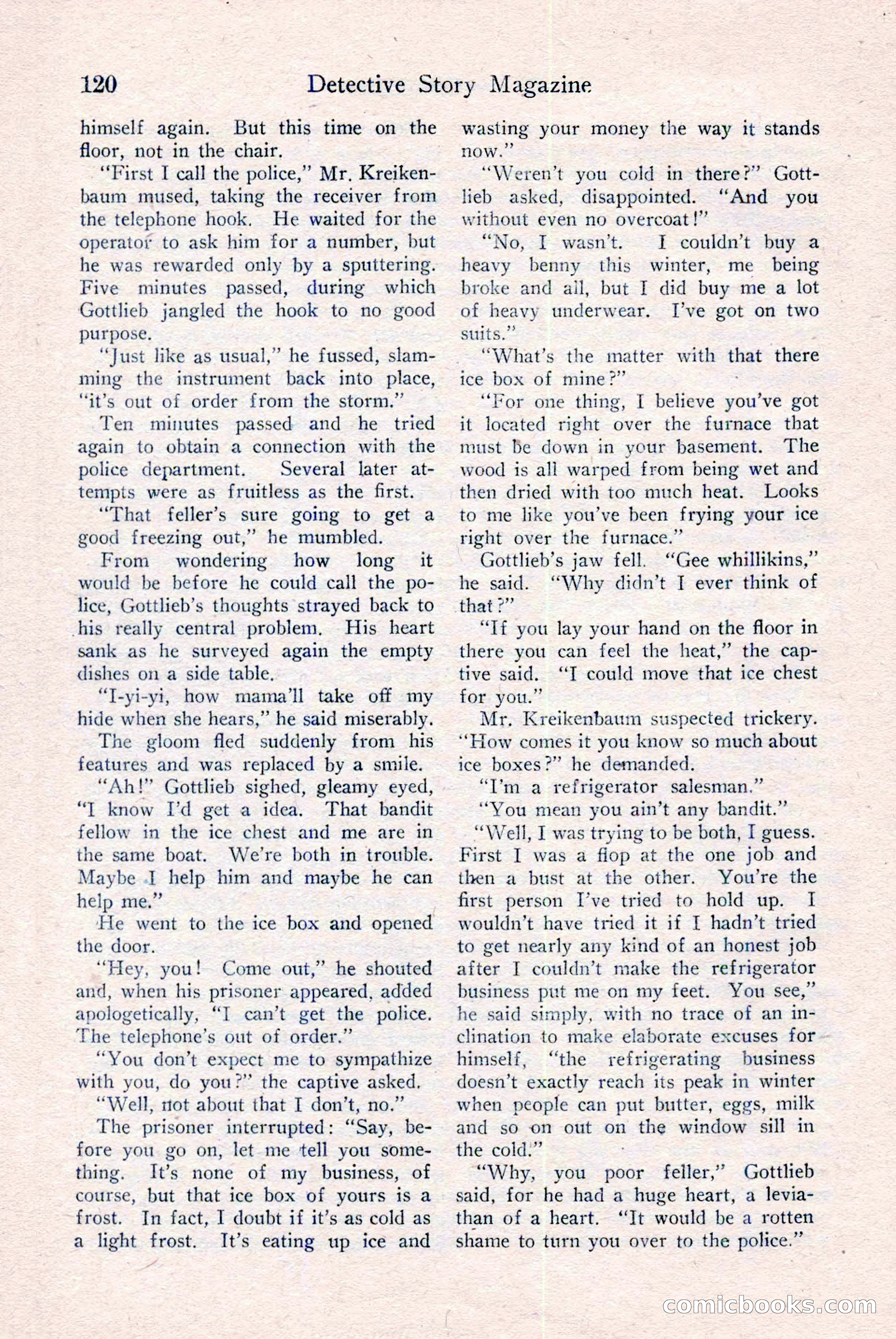 Detective Story Magazine, December 18, 1926 — page 122 of 148