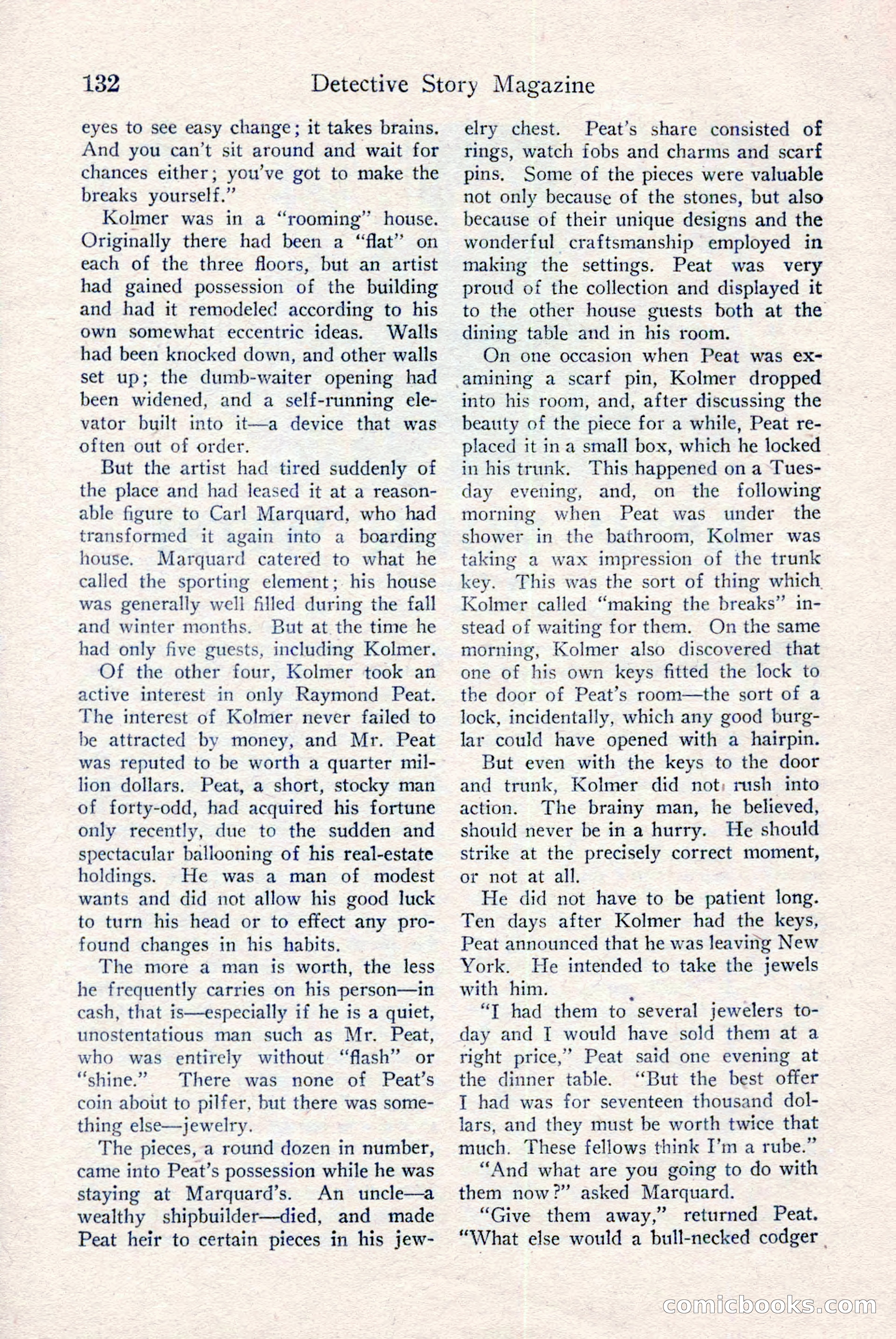 Detective Story Magazine, December 18, 1926 — page 134 of 148