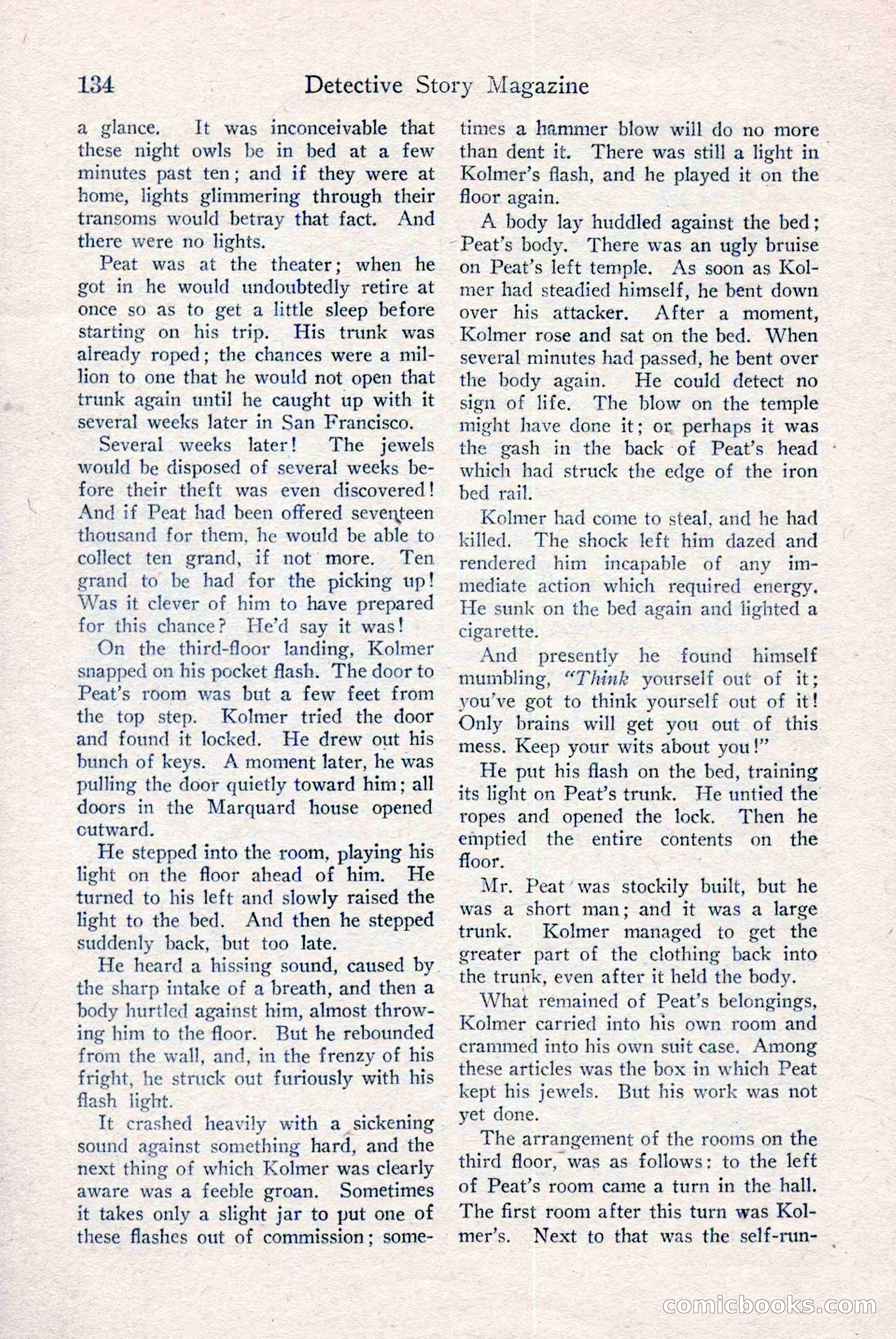 Detective Story Magazine, December 18, 1926 — page 136 of 148