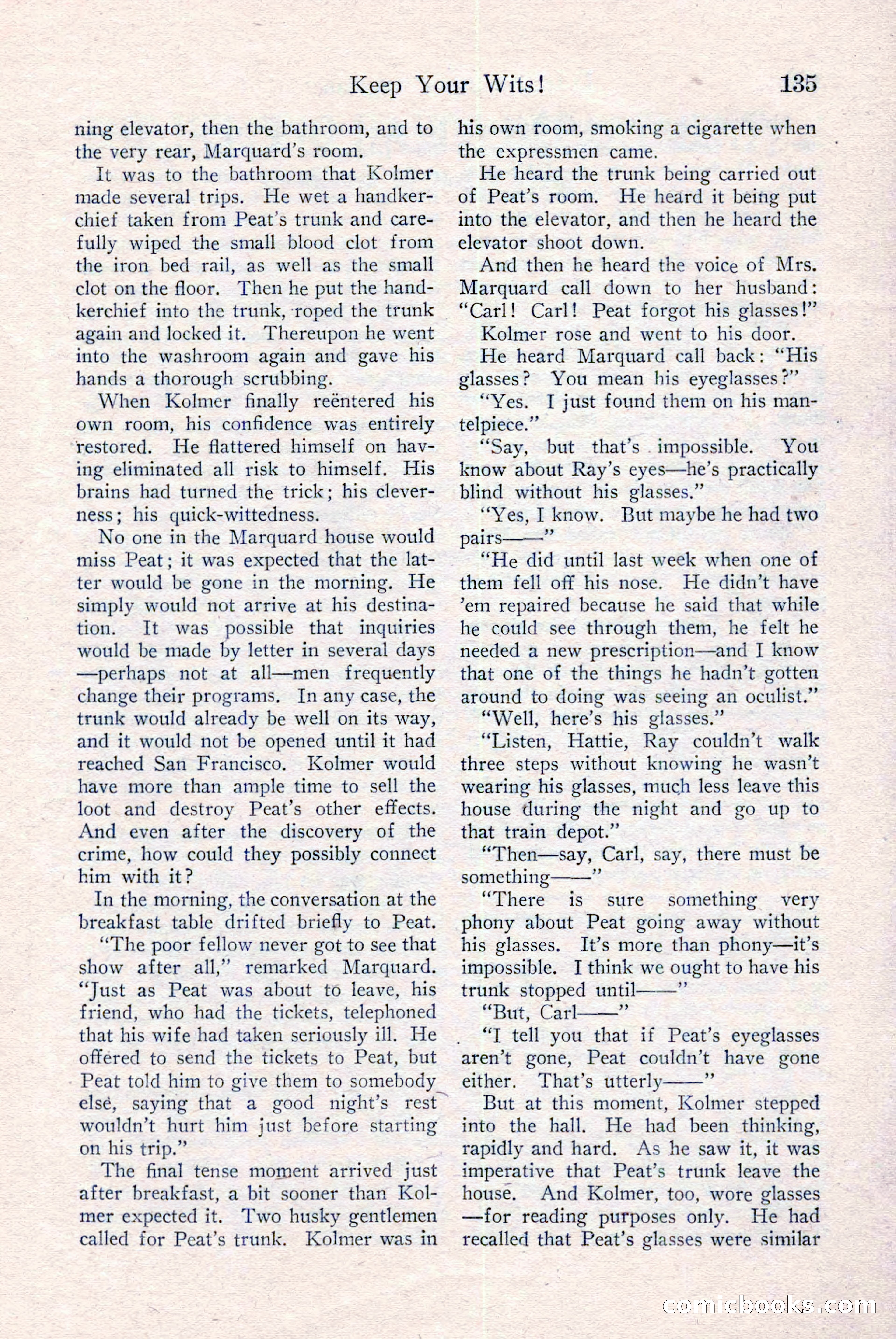 Detective Story Magazine, December 18, 1926 — page 137 of 148