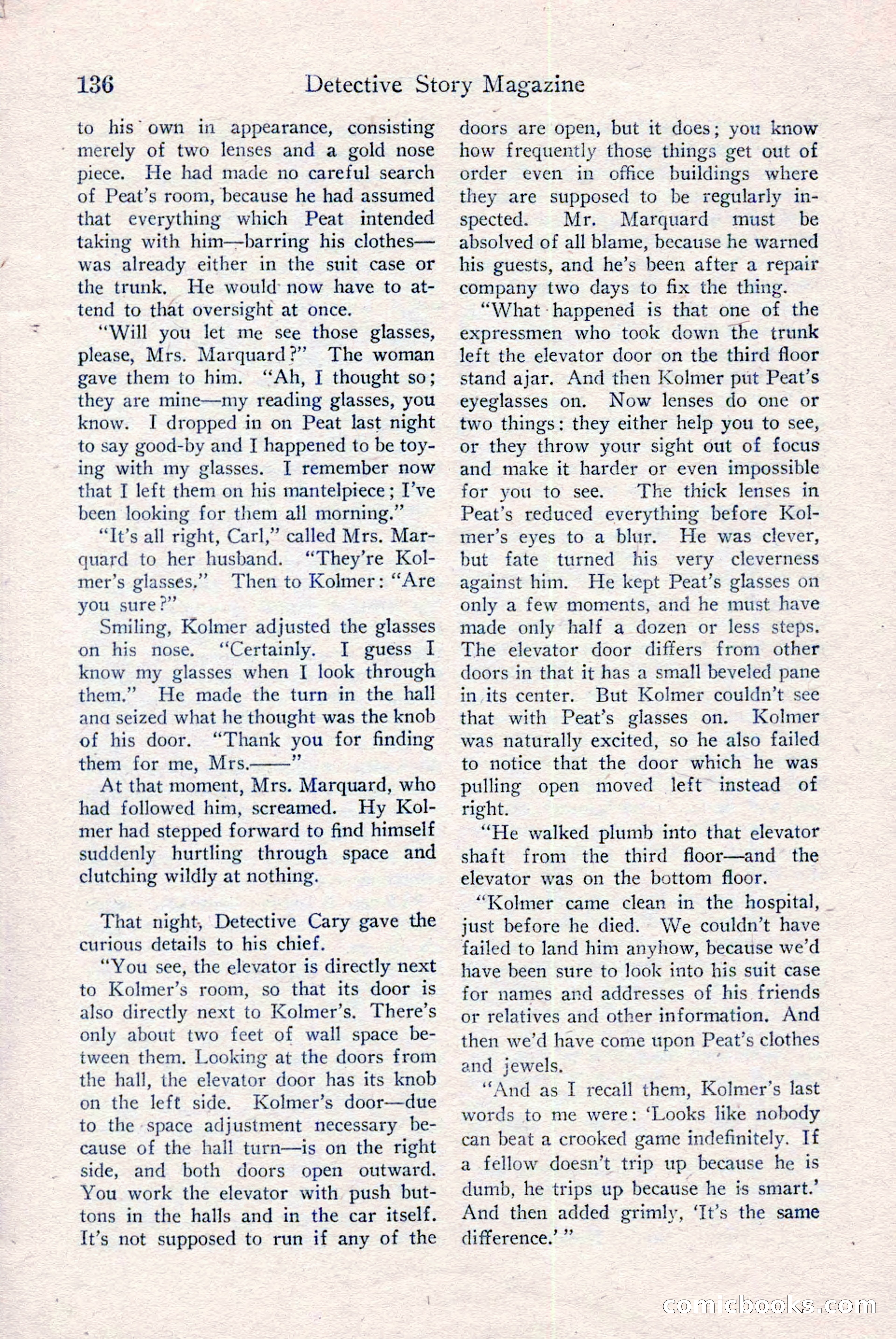 Detective Story Magazine, December 18, 1926 — page 138 of 148