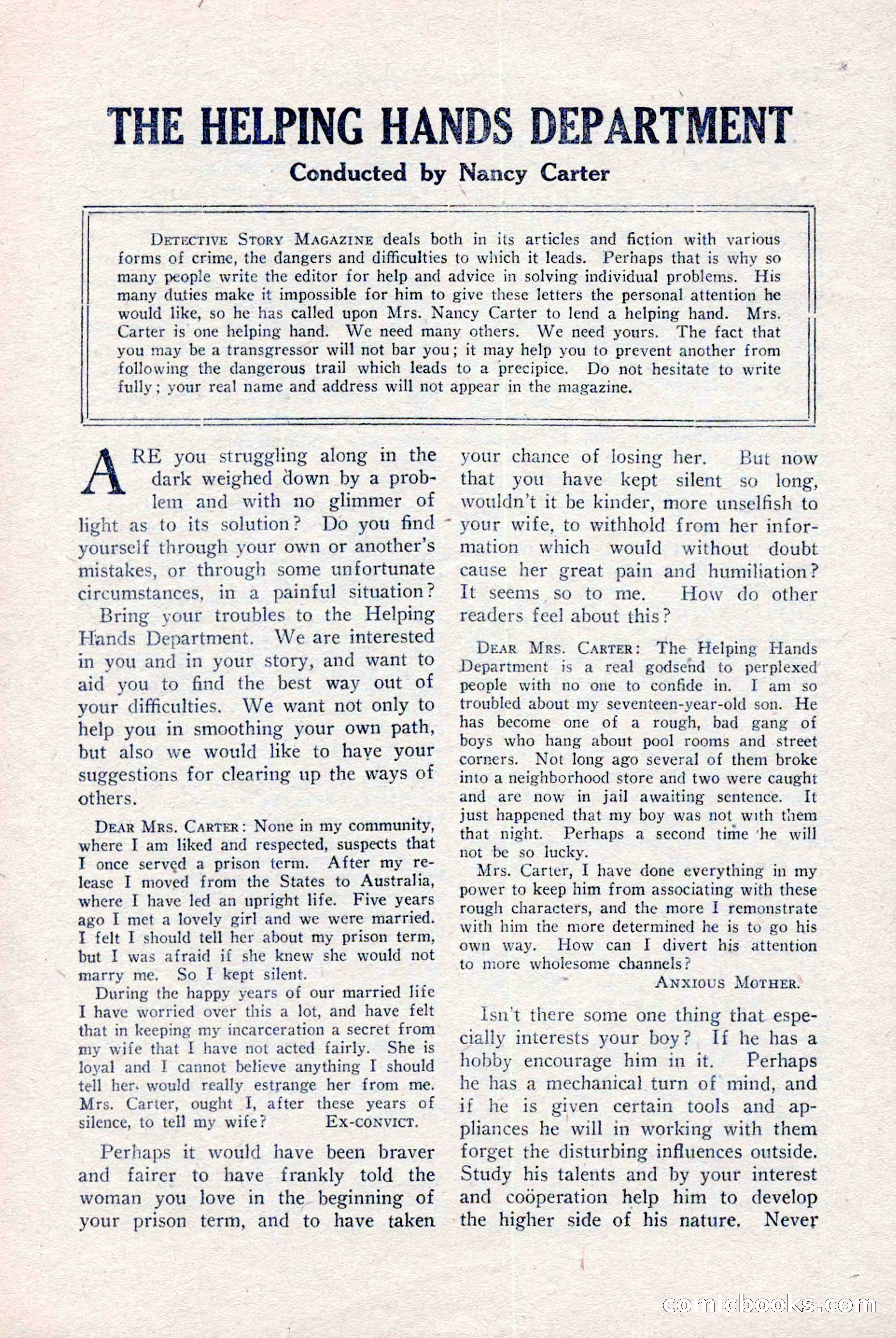 Detective Story Magazine, December 18, 1926 — page 139 of 148