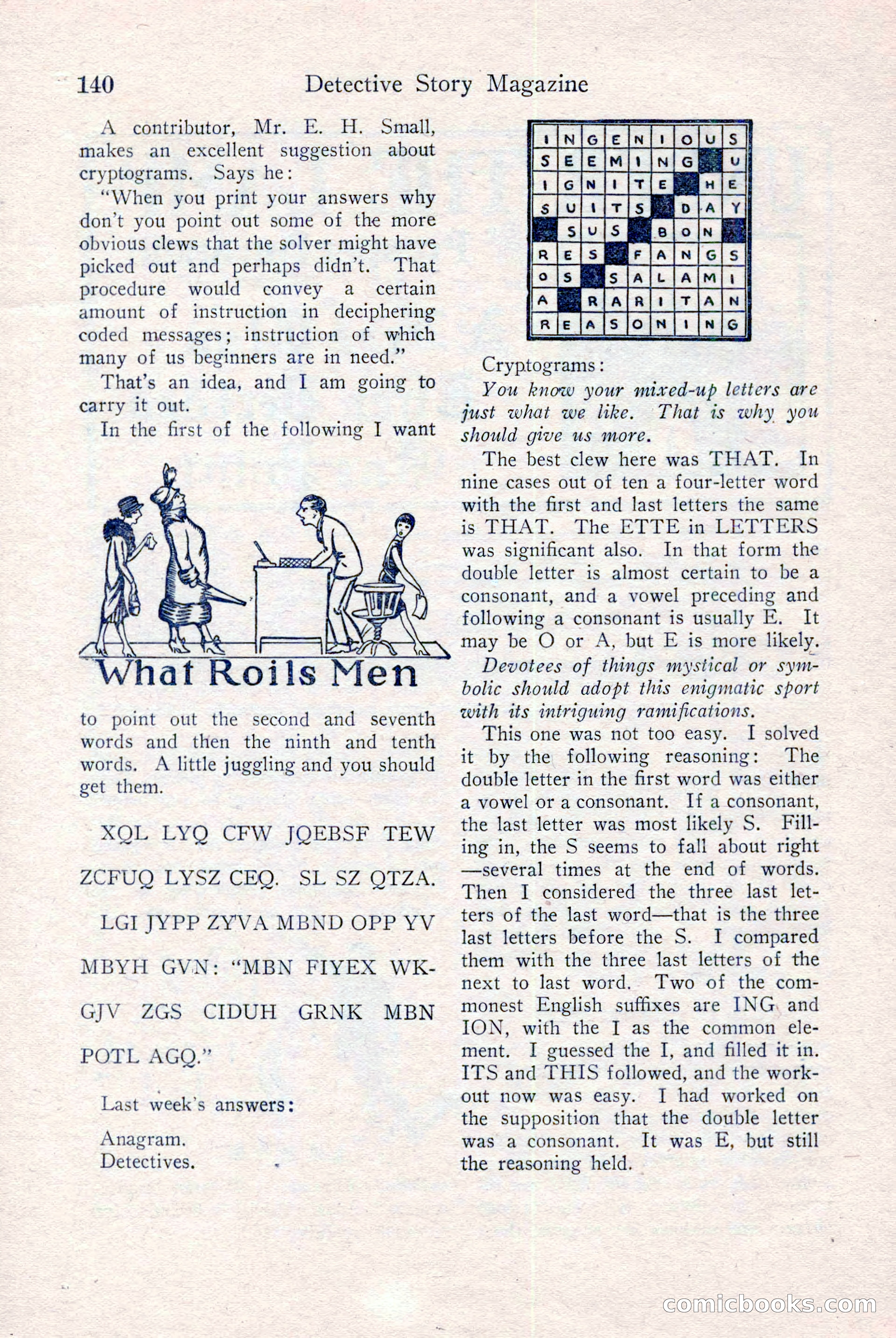Detective Story Magazine, December 18, 1926 — page 142 of 148