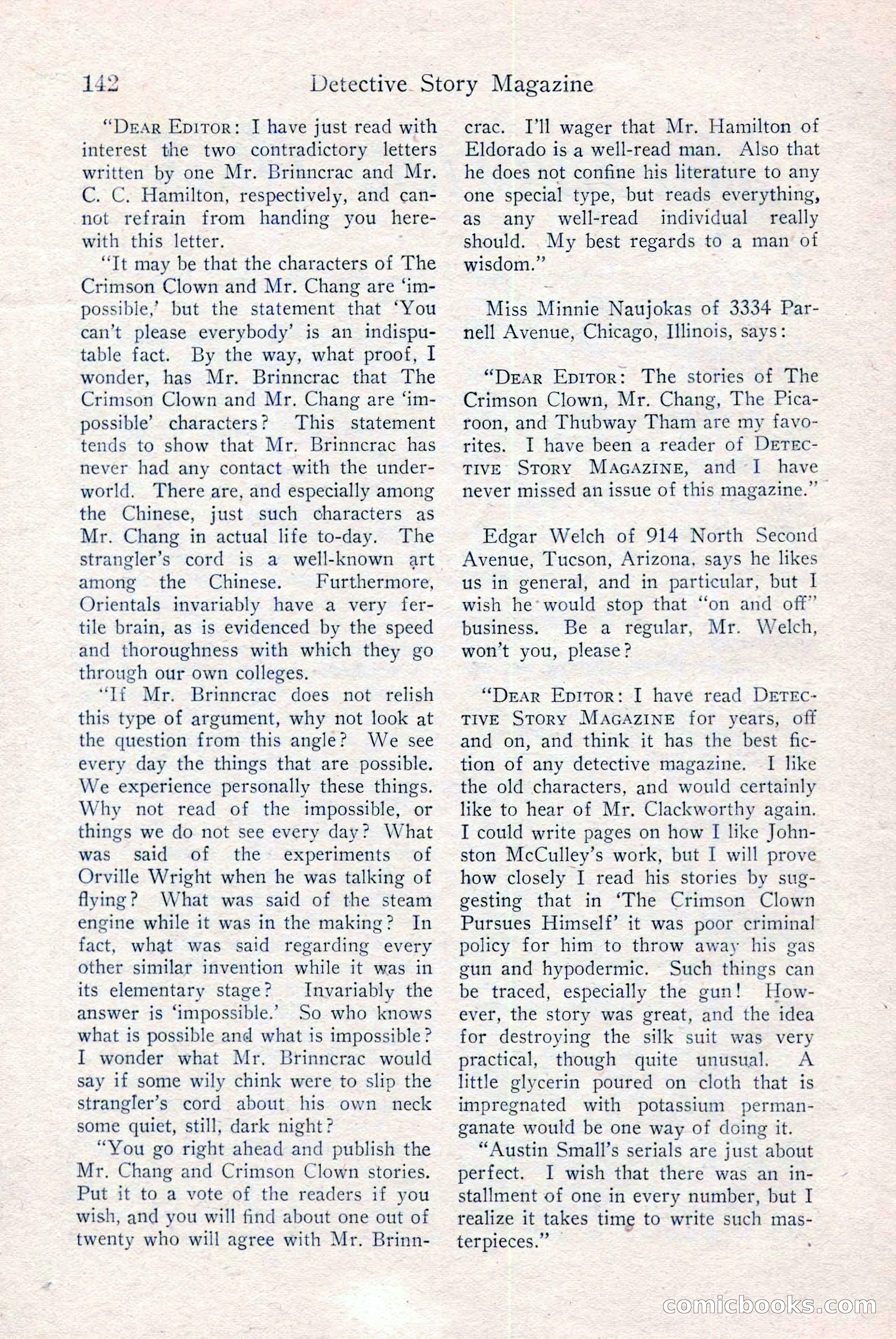 Detective Story Magazine, December 18, 1926 — page 144 of 148
