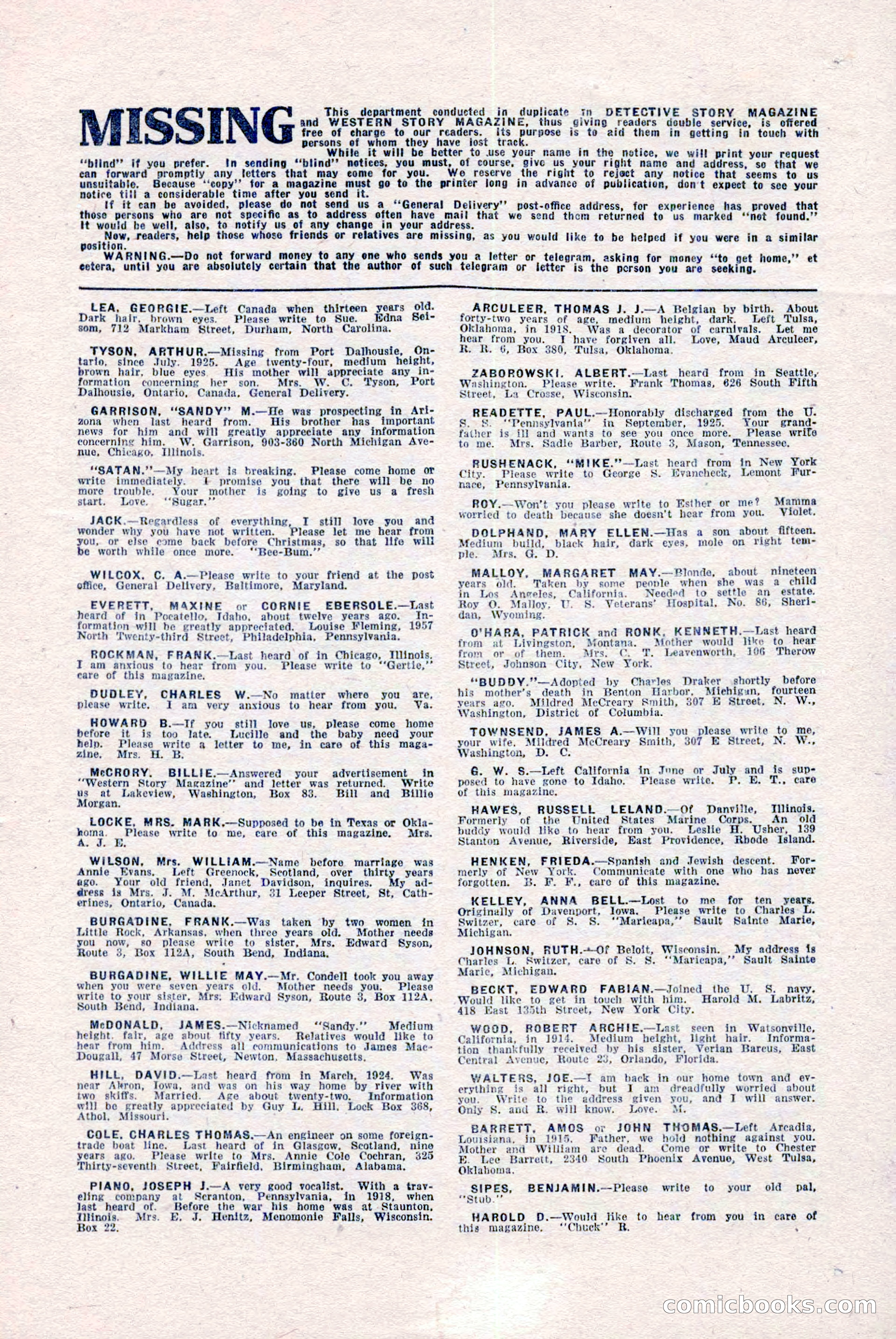 Detective Story Magazine, December 18, 1926 — page 145 of 148