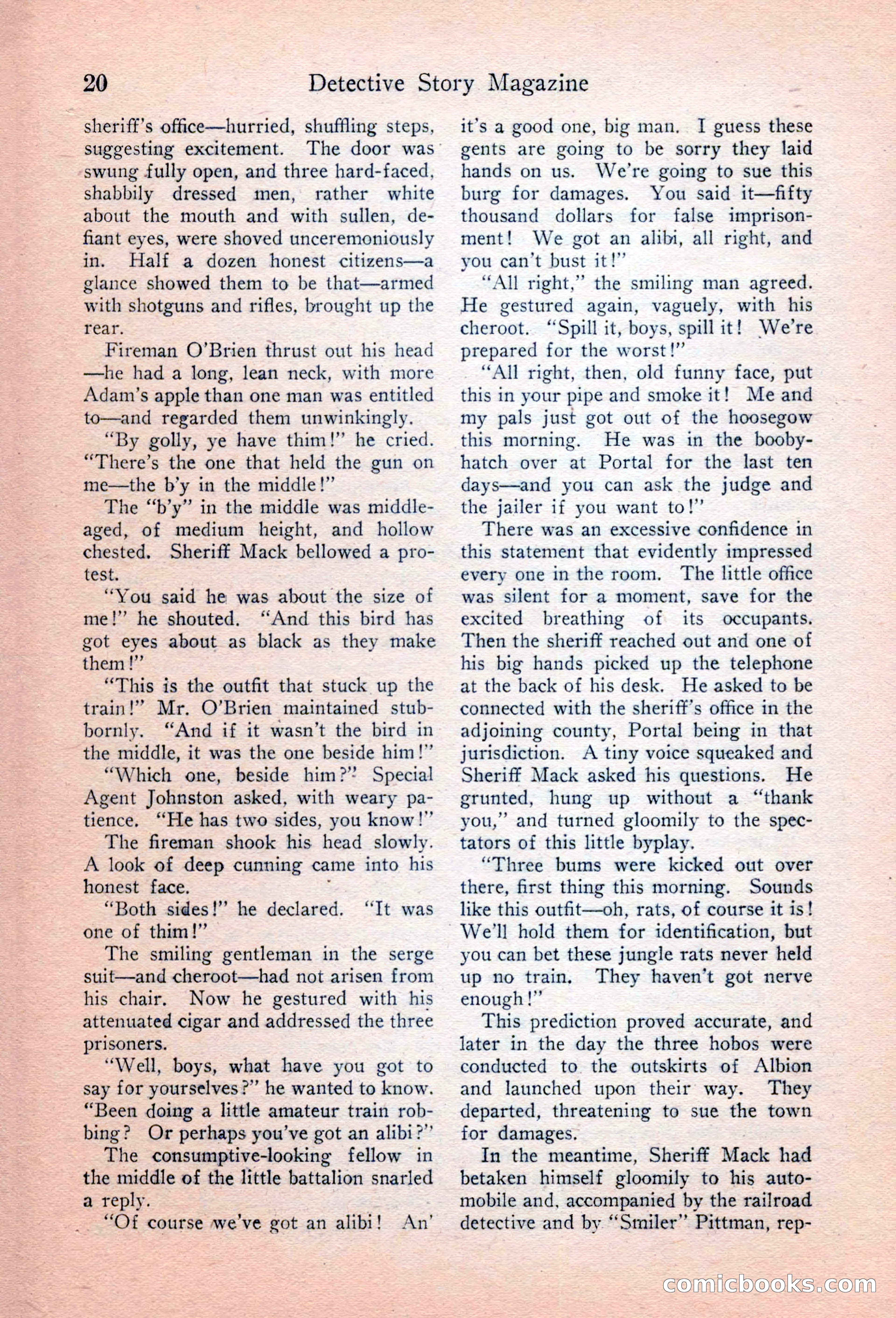 Detective Story Magazine, April 16, 1927 — page 22 of 148
