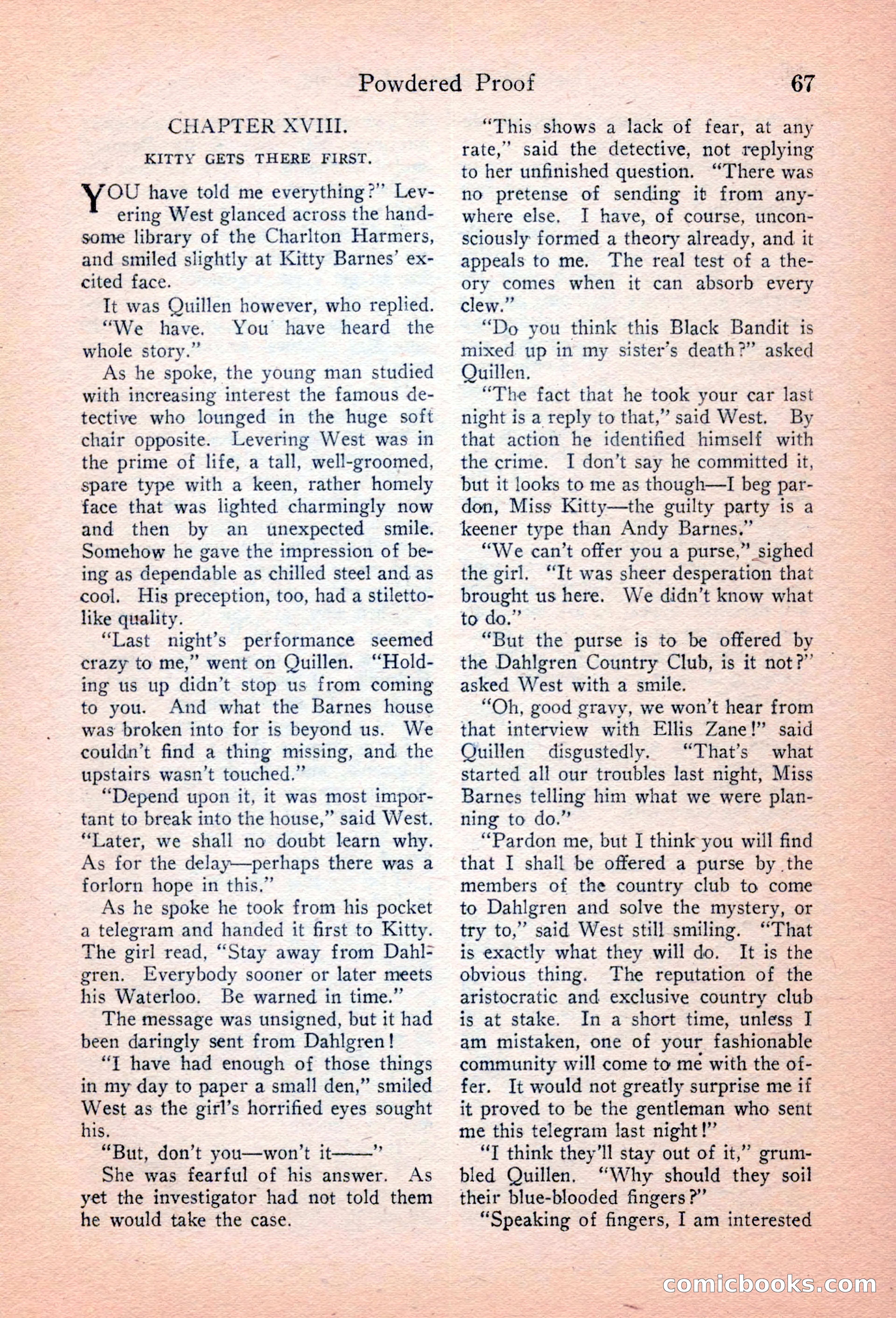 Detective Story Magazine, April 16, 1927 — page 69 of 148