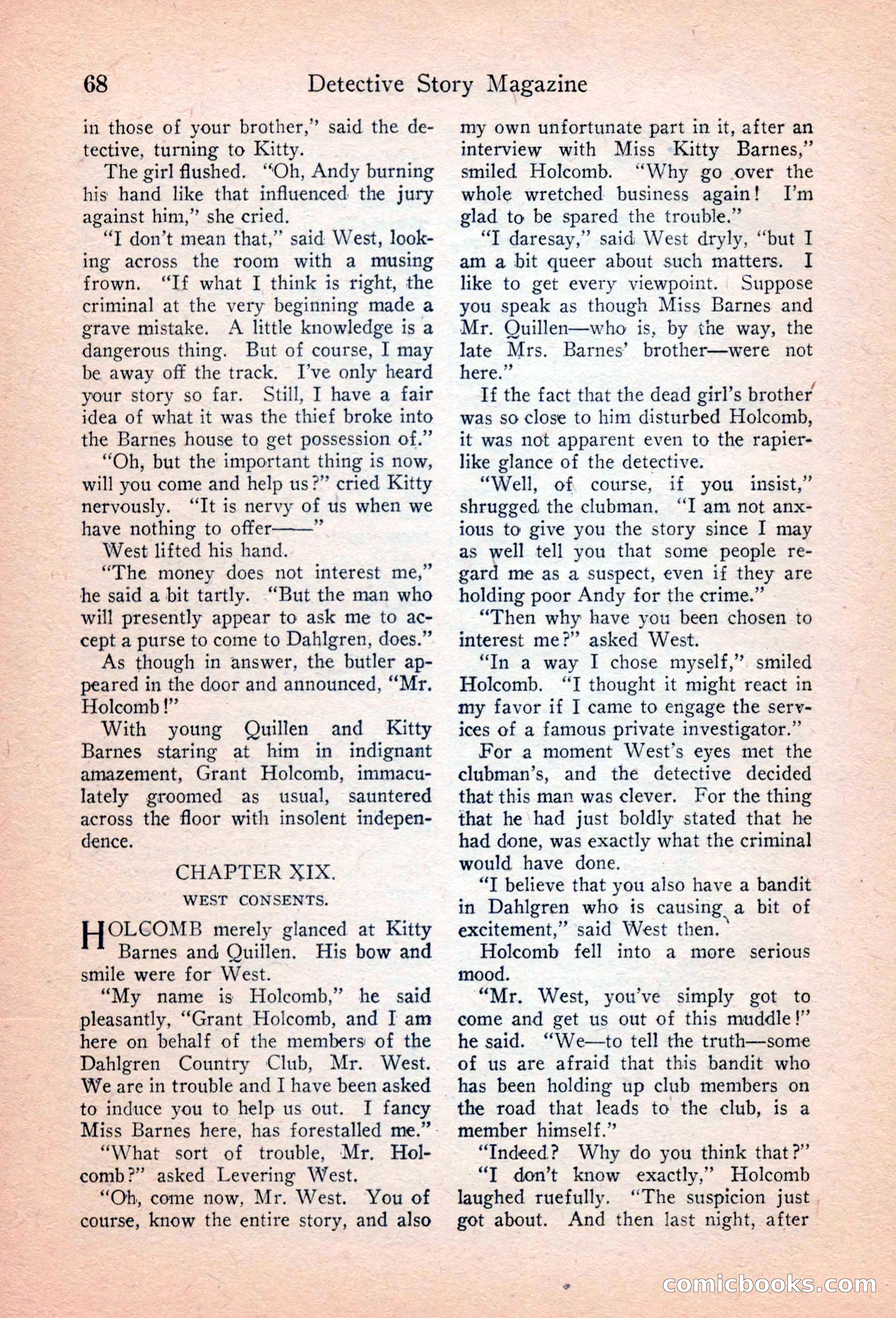Detective Story Magazine, April 16, 1927 — page 70 of 148