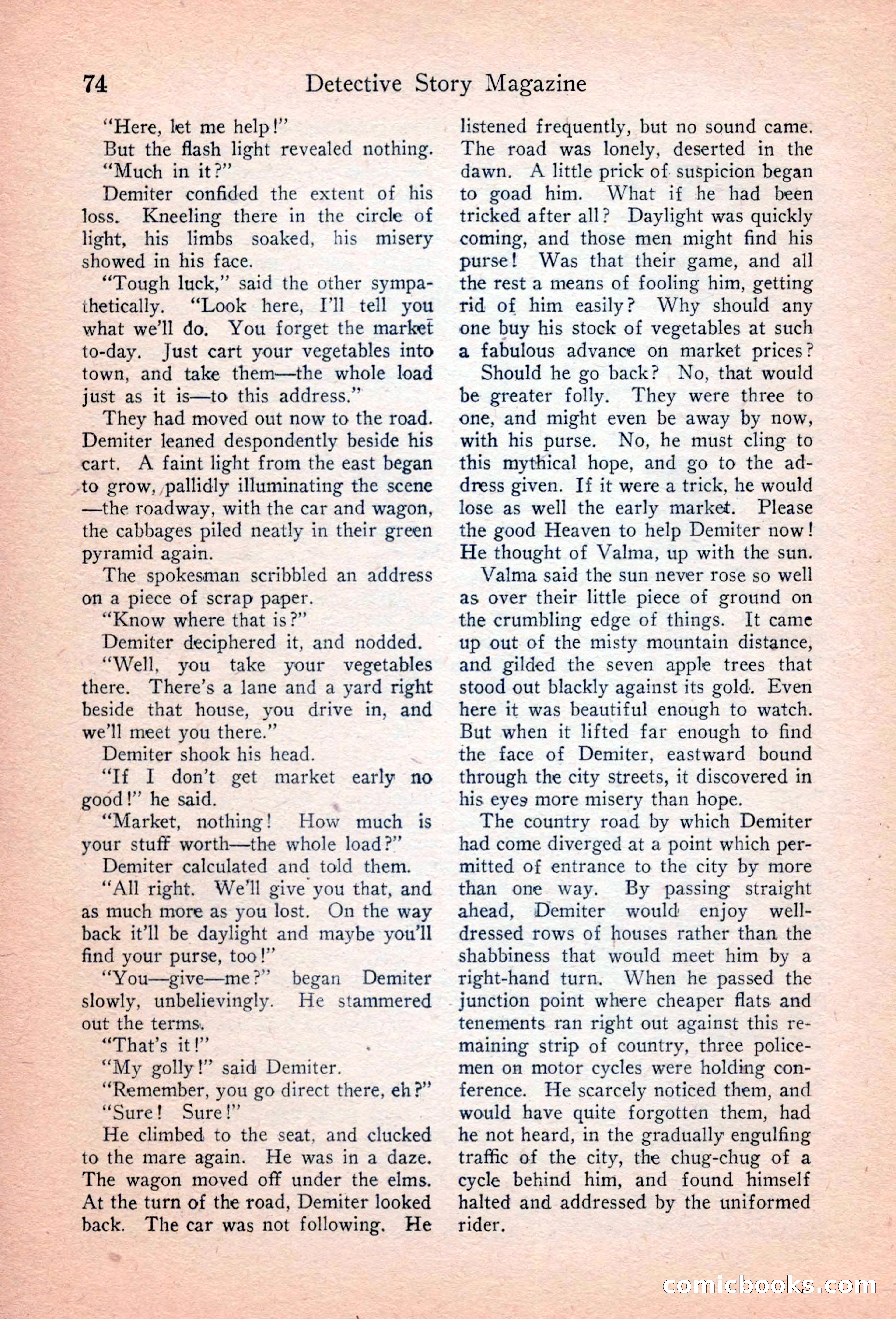 Detective Story Magazine, April 16, 1927 — page 76 of 148