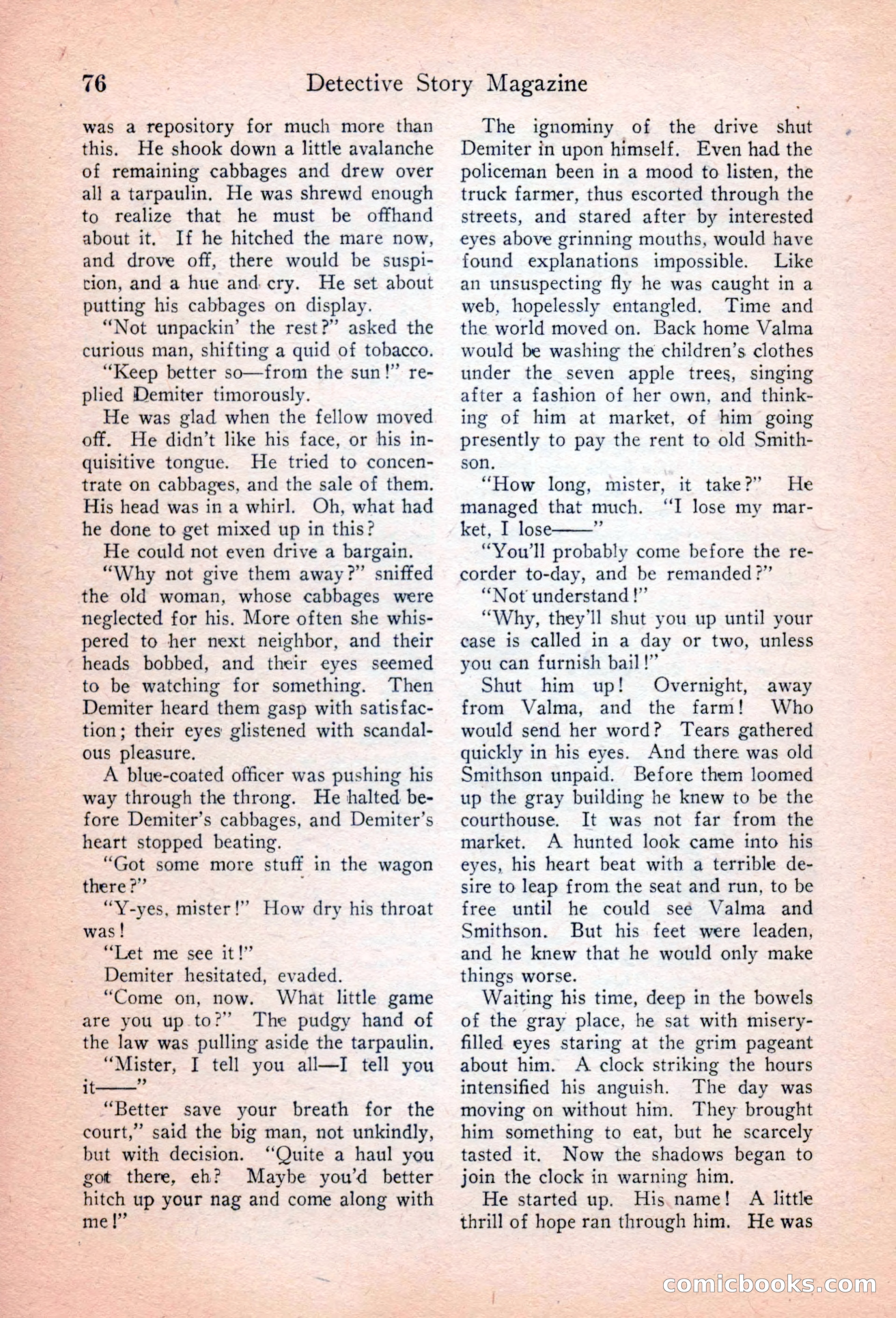 Detective Story Magazine, April 16, 1927 — page 78 of 148