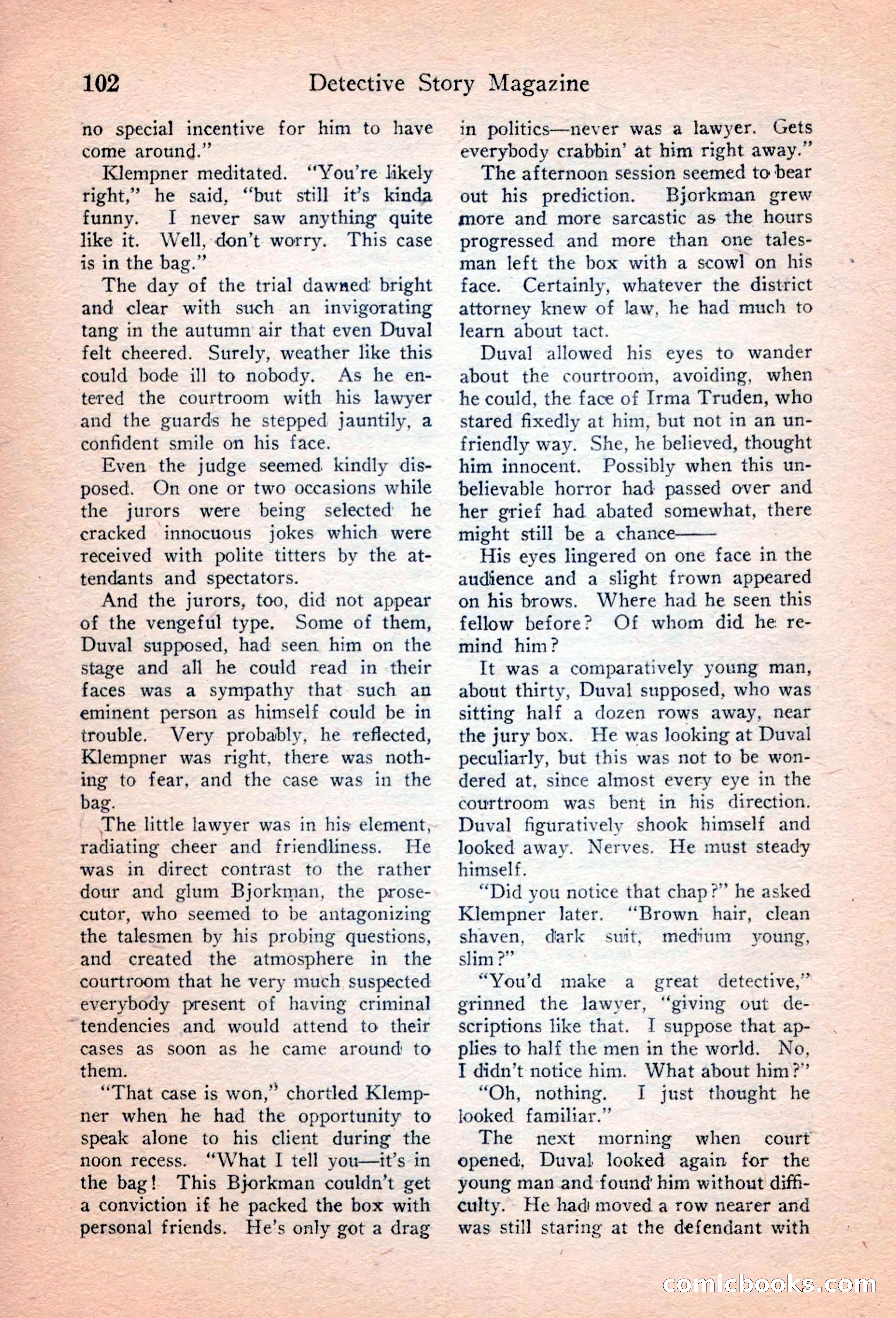 Detective Story Magazine, April 16, 1927 — page 104 of 148