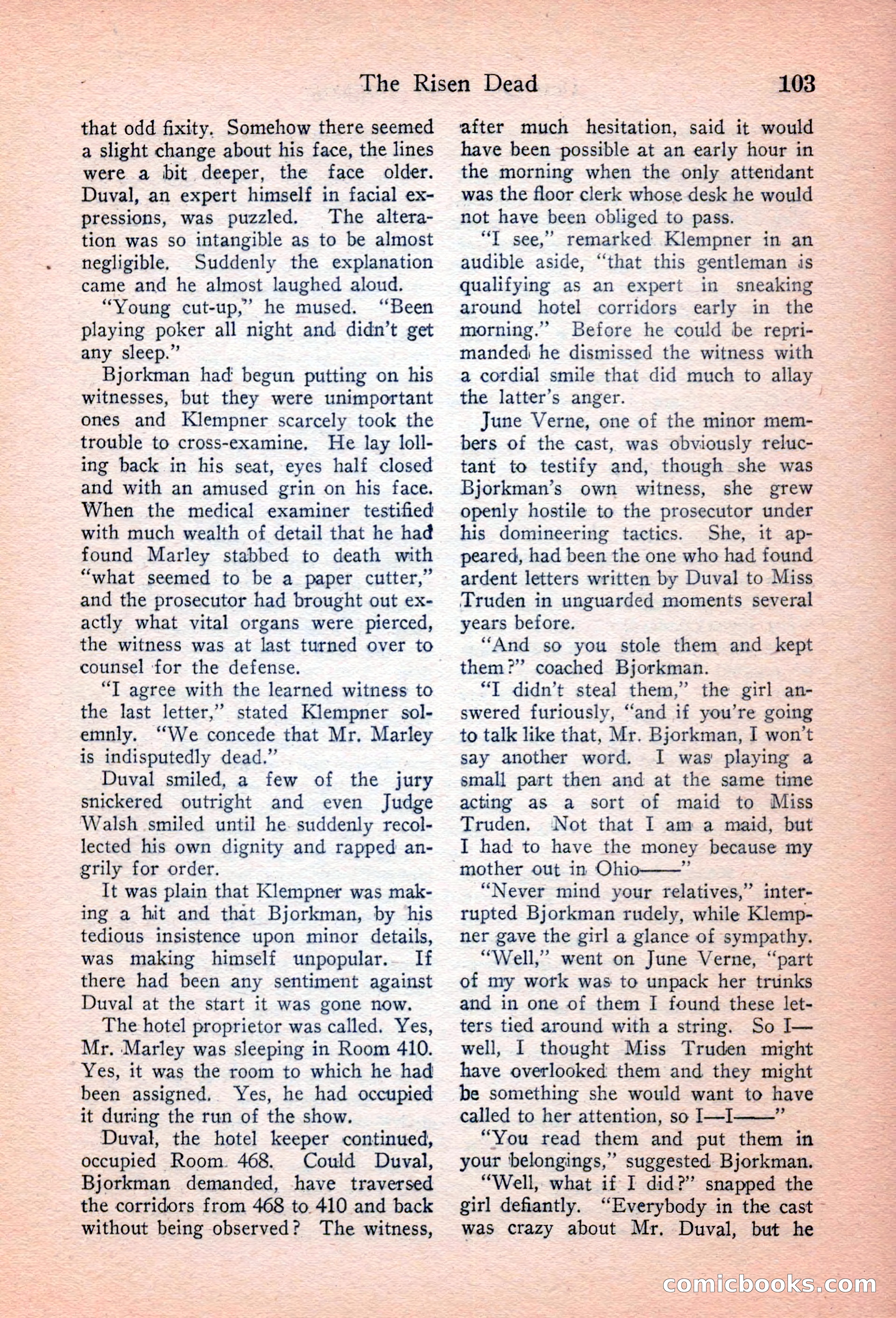 Detective Story Magazine, April 16, 1927 — page 105 of 148
