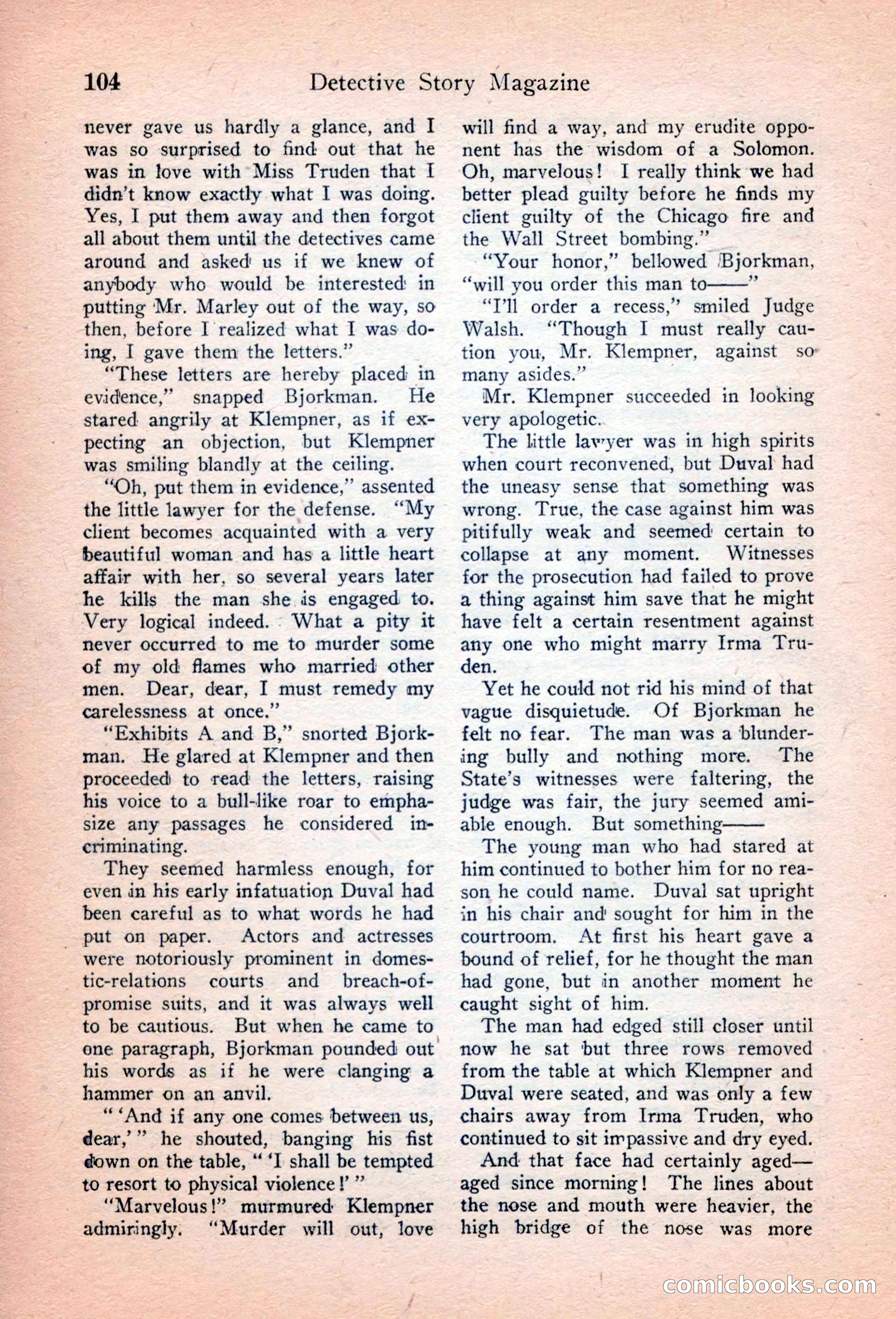 Detective Story Magazine, April 16, 1927 — page 106 of 148
