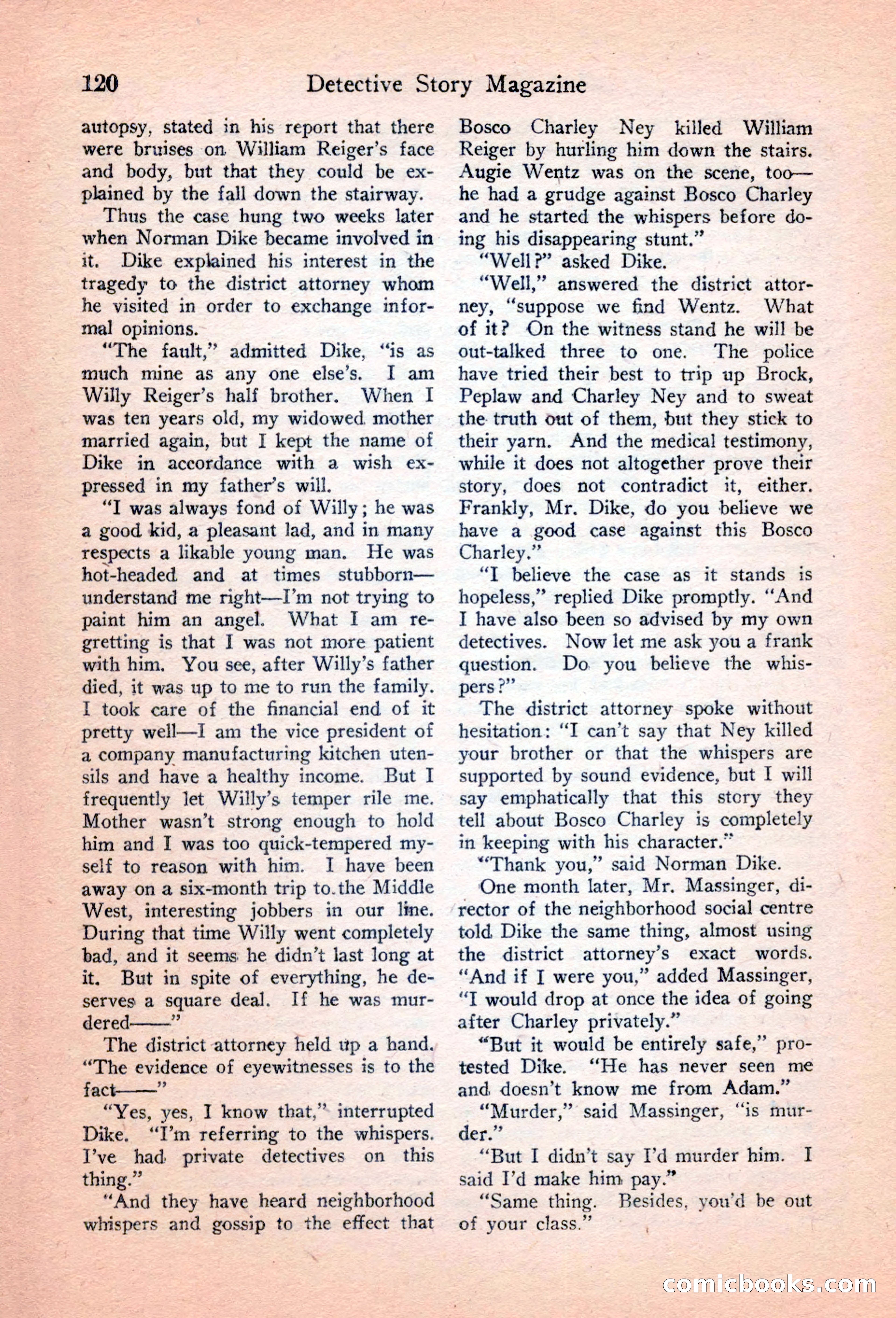 Detective Story Magazine, April 16, 1927 — page 122 of 148