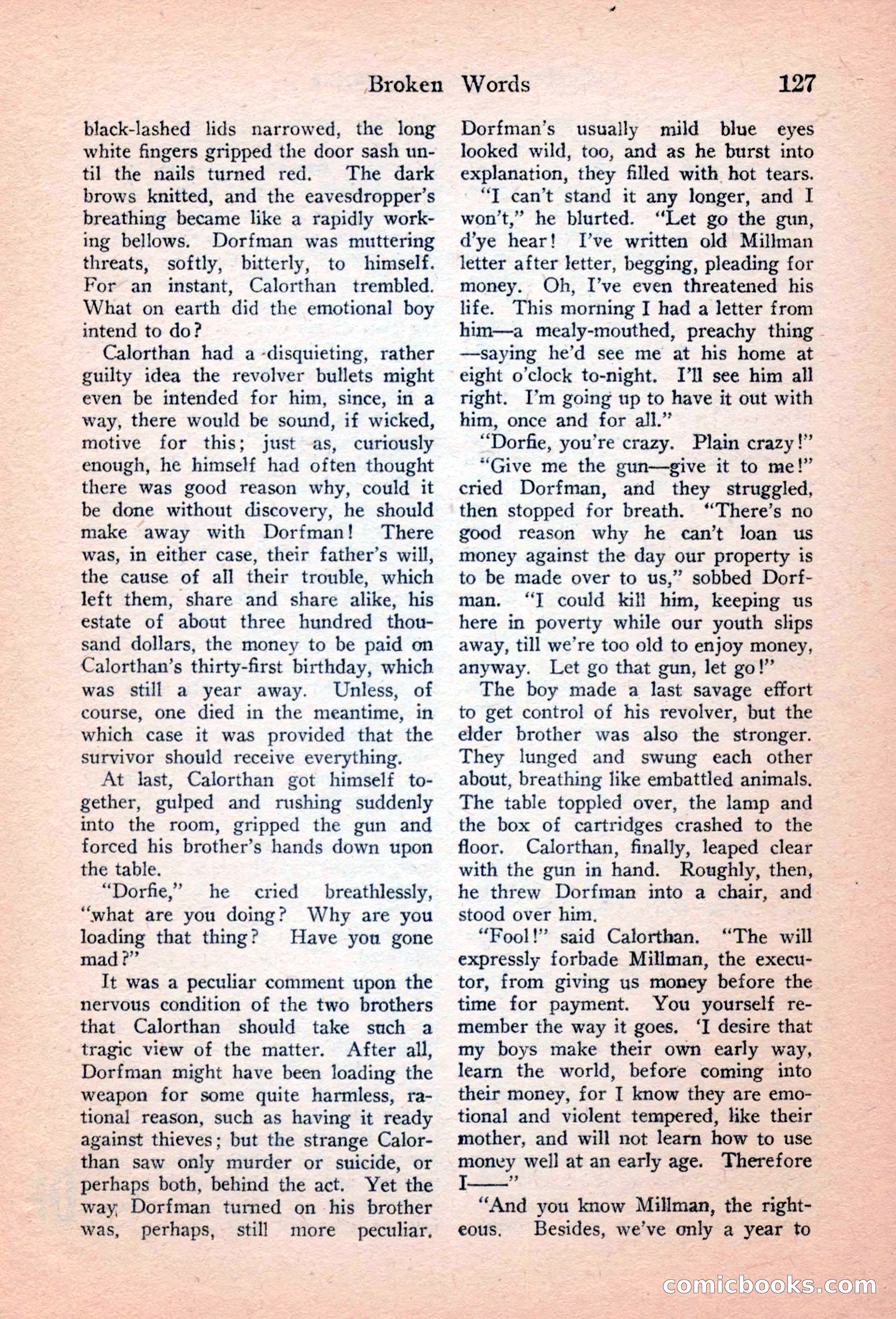 Detective Story Magazine, April 16, 1927 — page 129 of 148