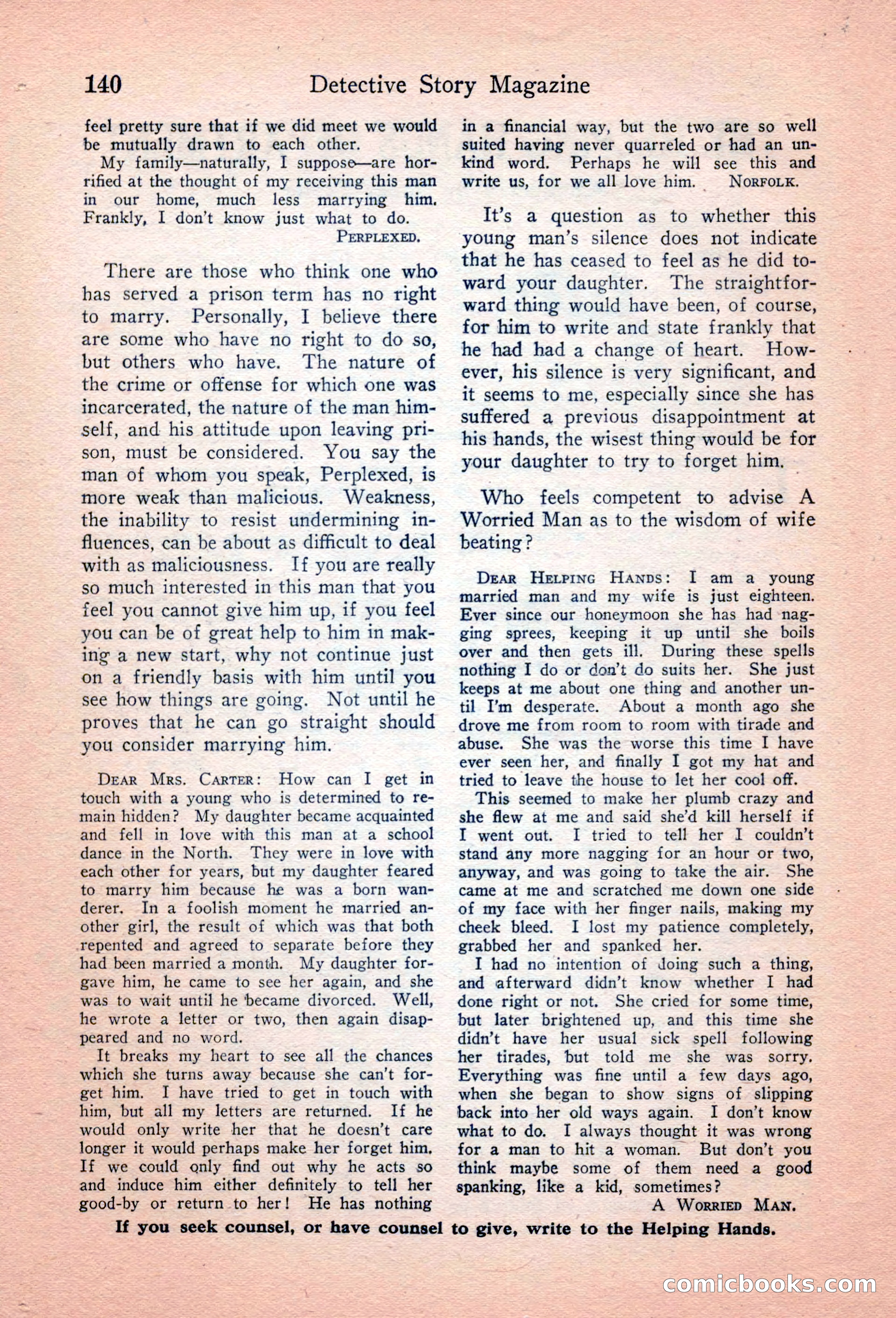 Detective Story Magazine, April 16, 1927 — page 142 of 148