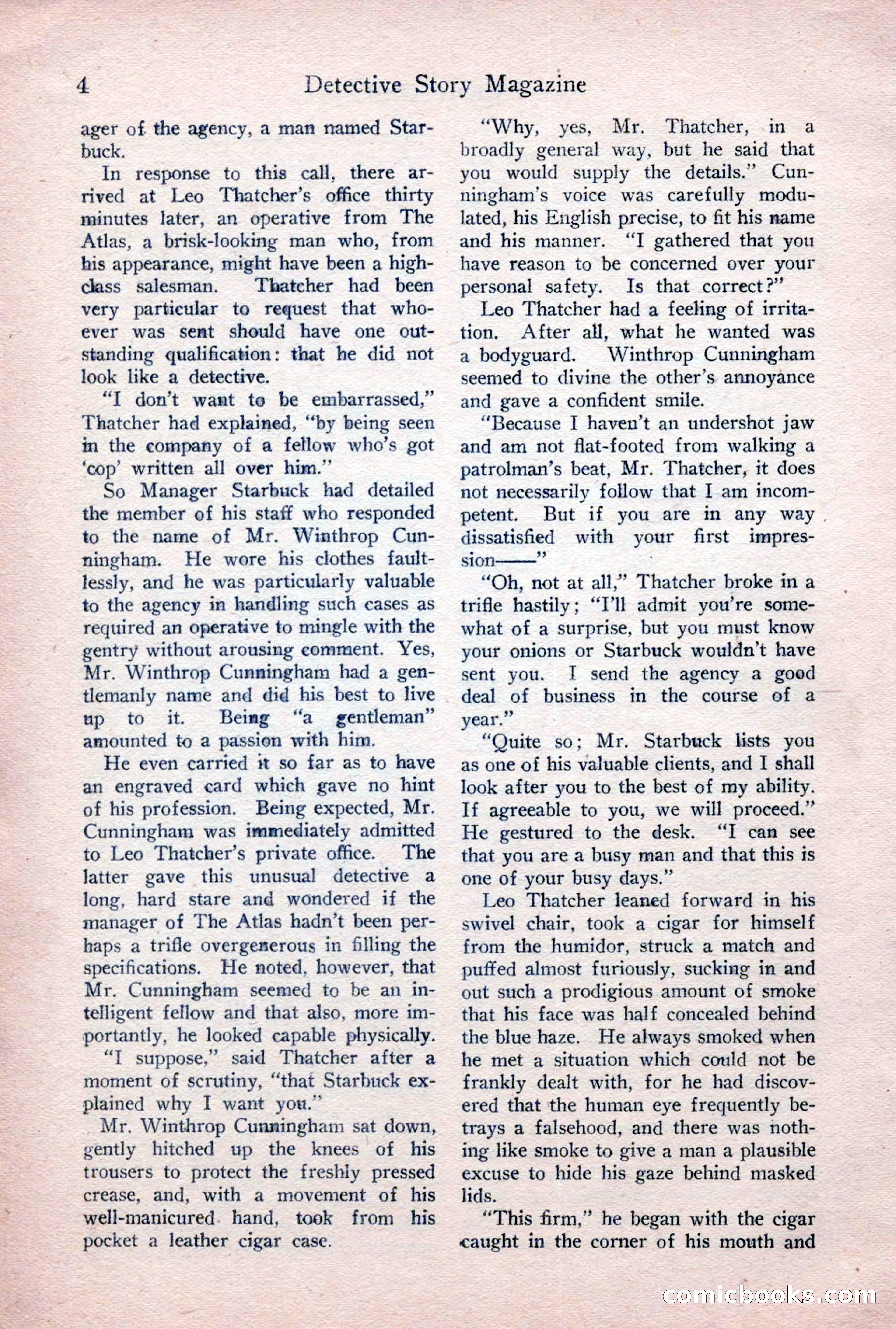 Detective Story Magazine, January 7, 1928 — page 22 of 164