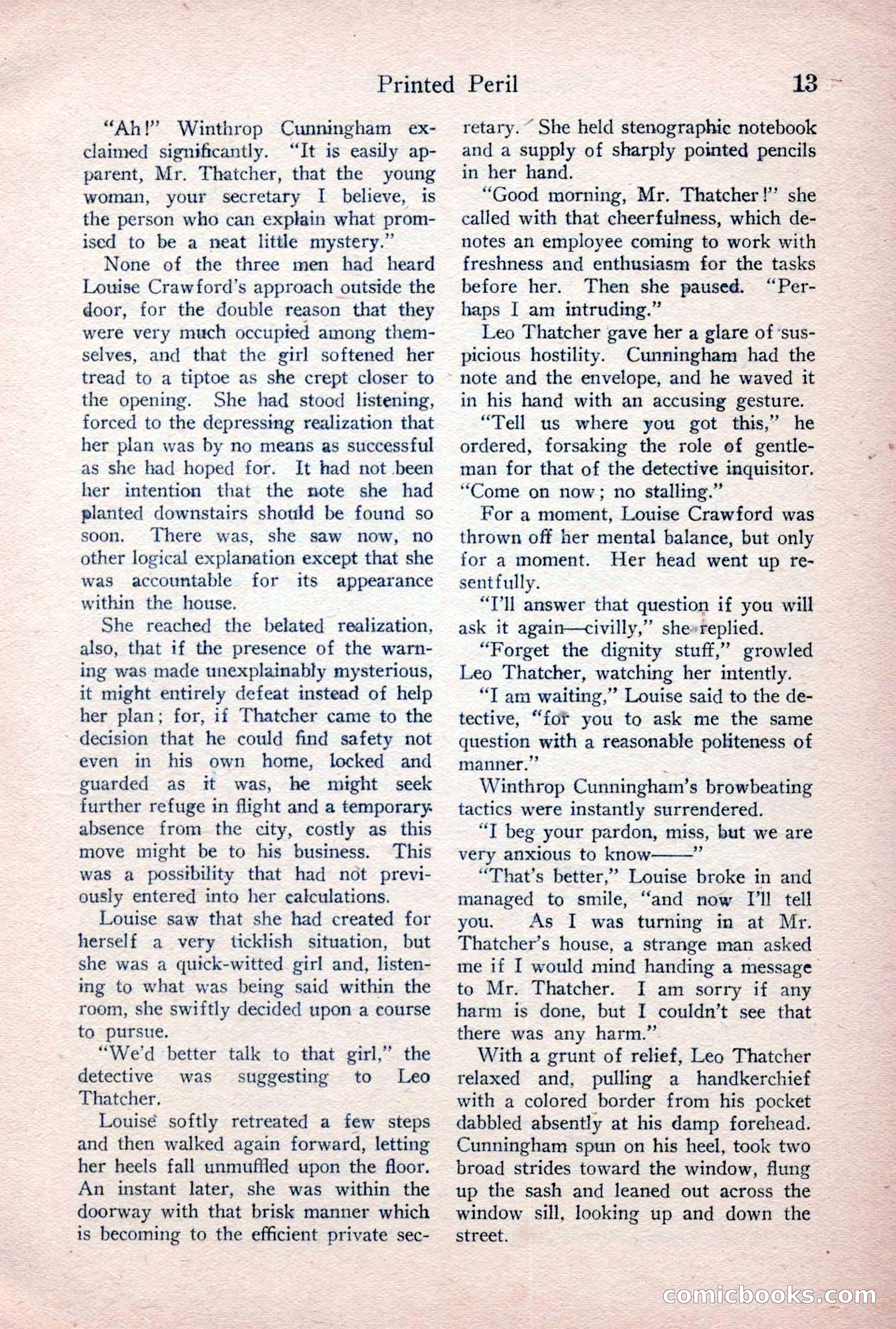 Detective Story Magazine, January 7, 1928 — page 31 of 164
