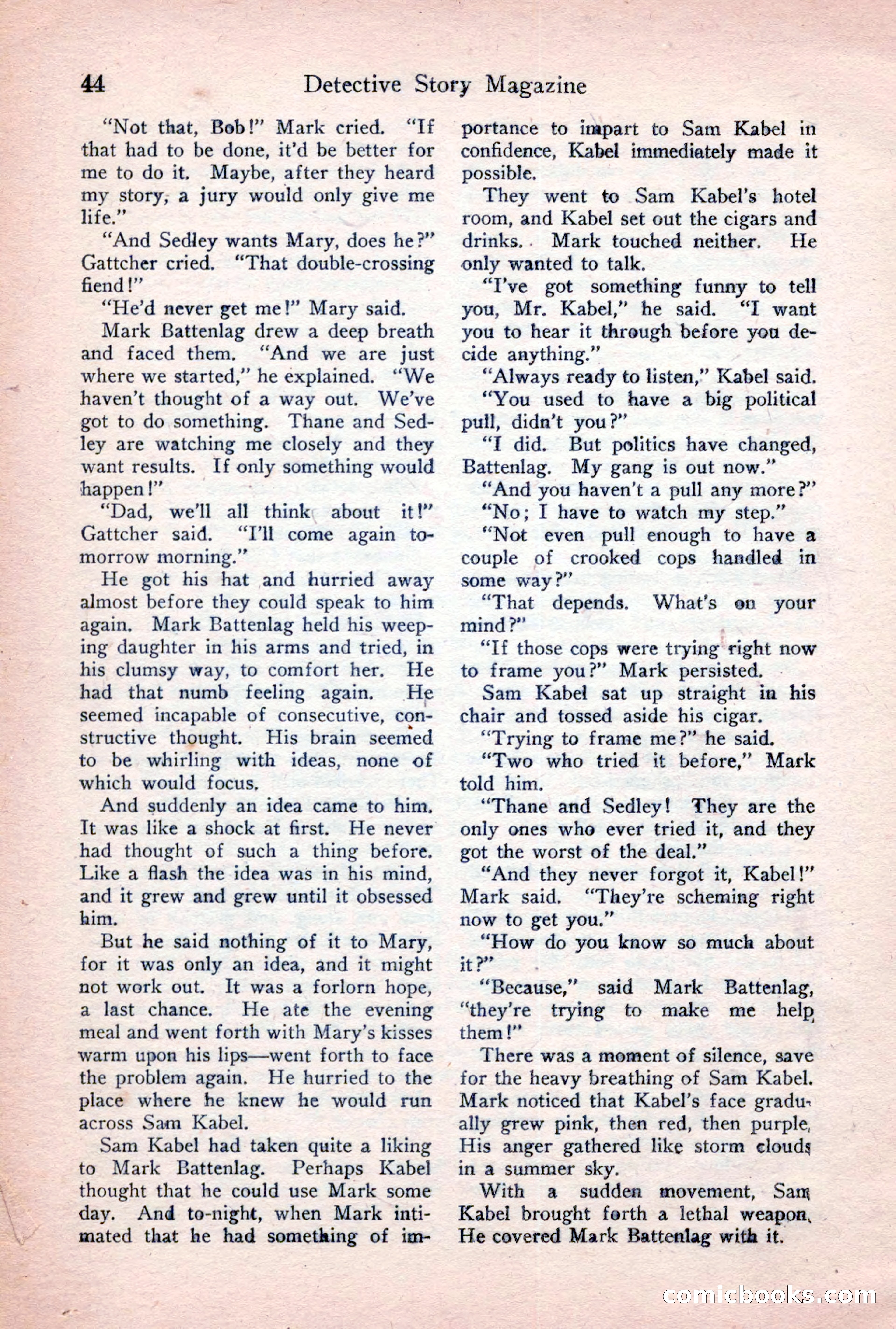 Detective Story Magazine, January 7, 1928 — page 62 of 164