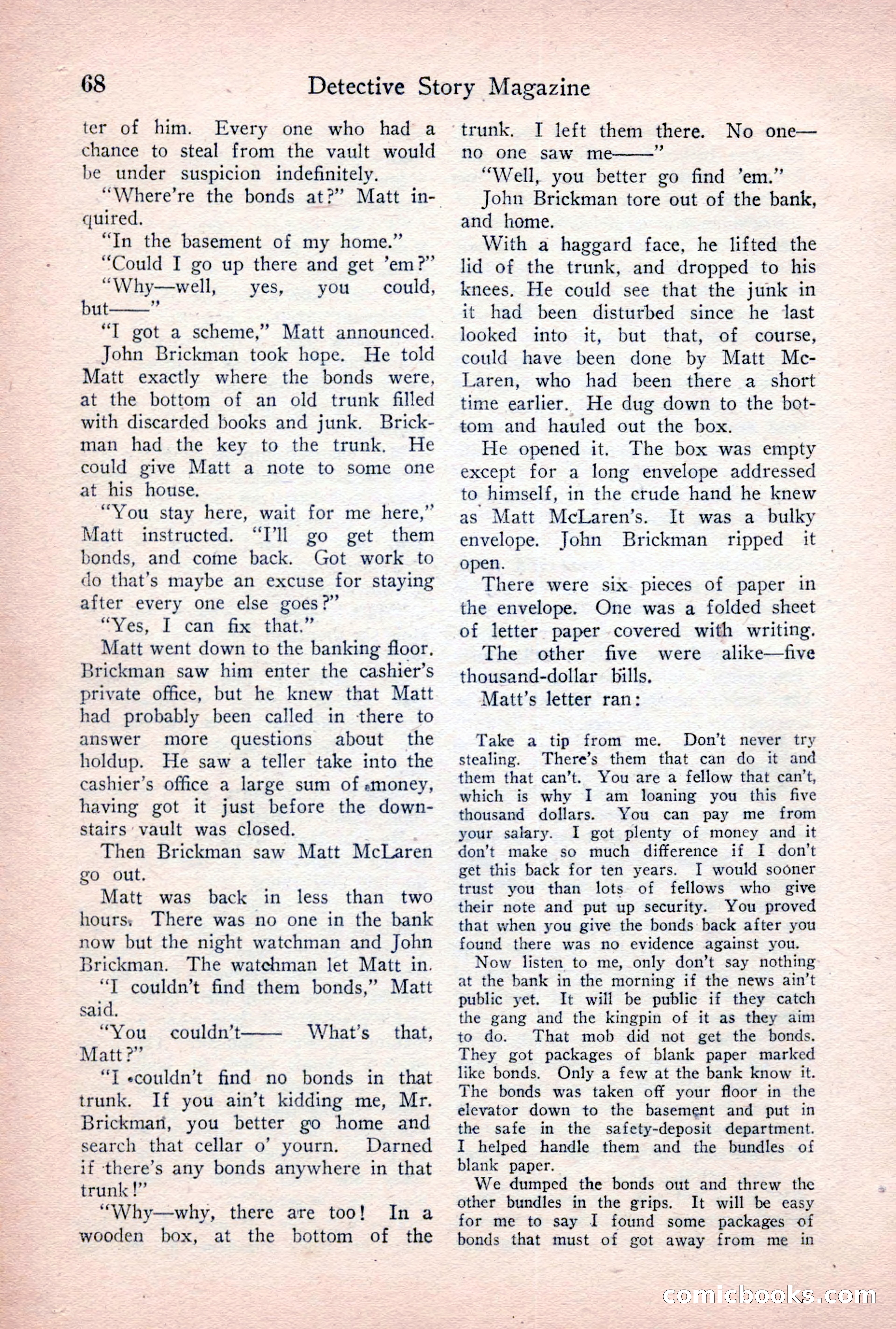 Detective Story Magazine, January 7, 1928 — page 86 of 164