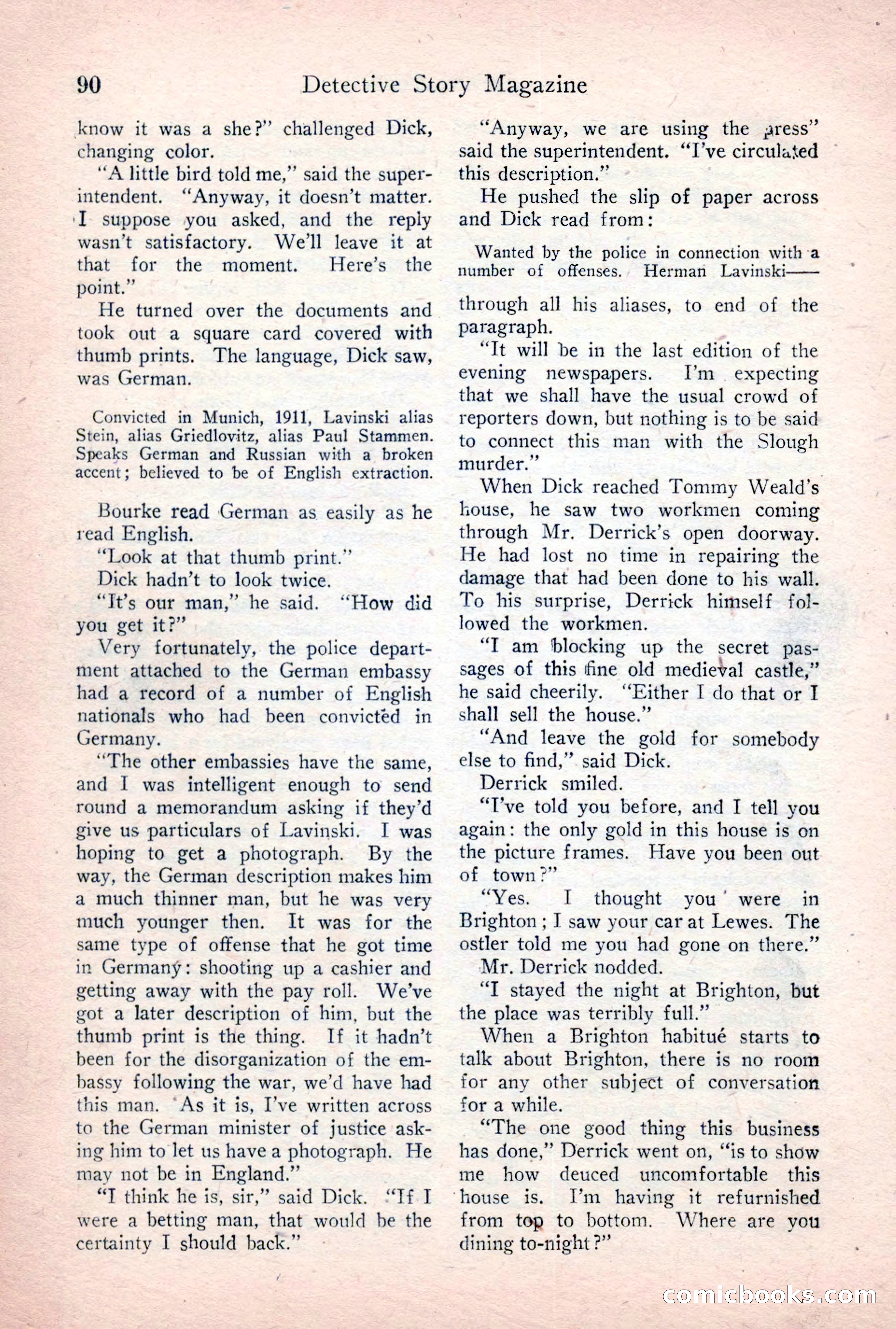 Detective Story Magazine, January 7, 1928 — page 108 of 164