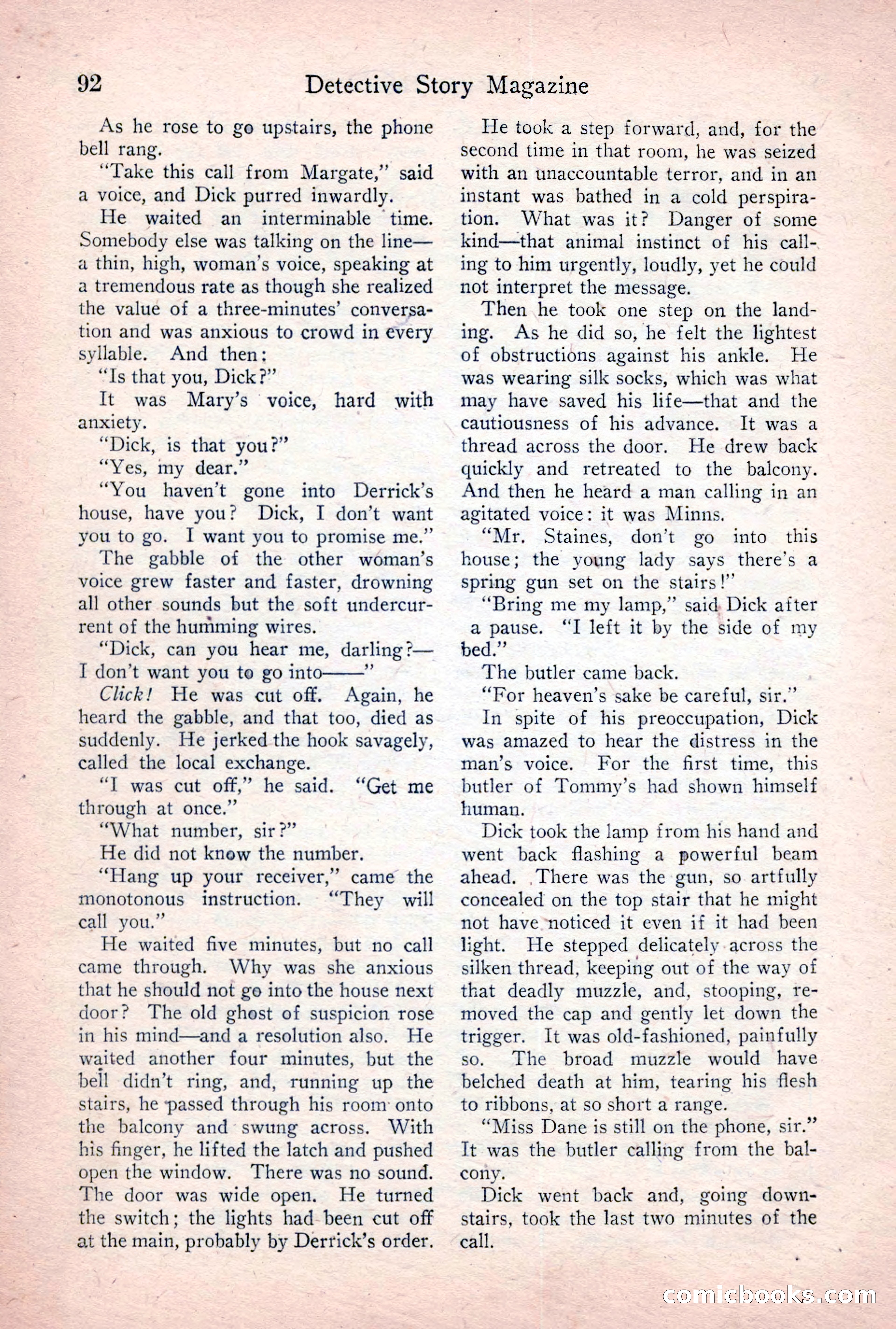 Detective Story Magazine, January 7, 1928 — page 110 of 164