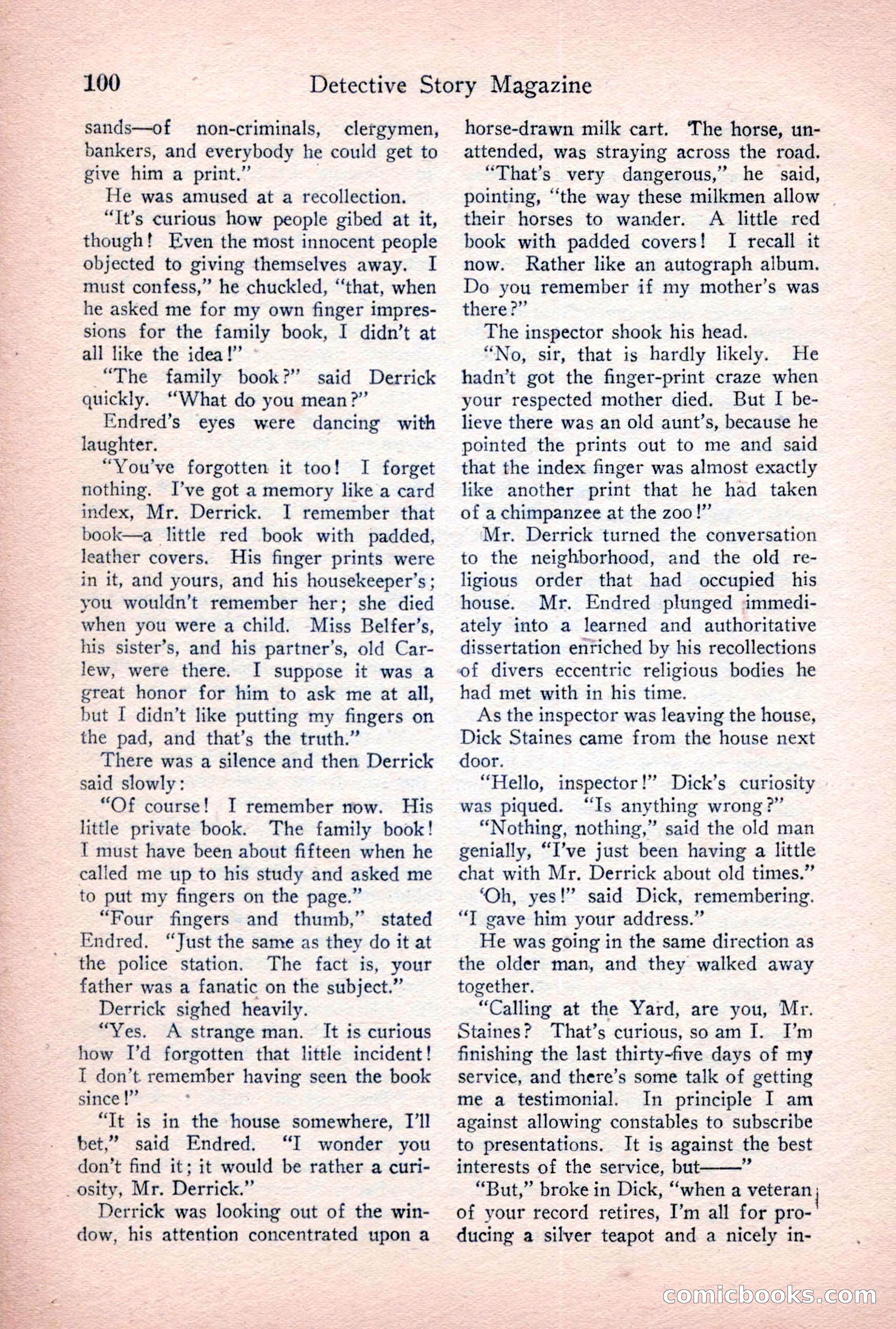Detective Story Magazine, January 7, 1928 — page 118 of 164