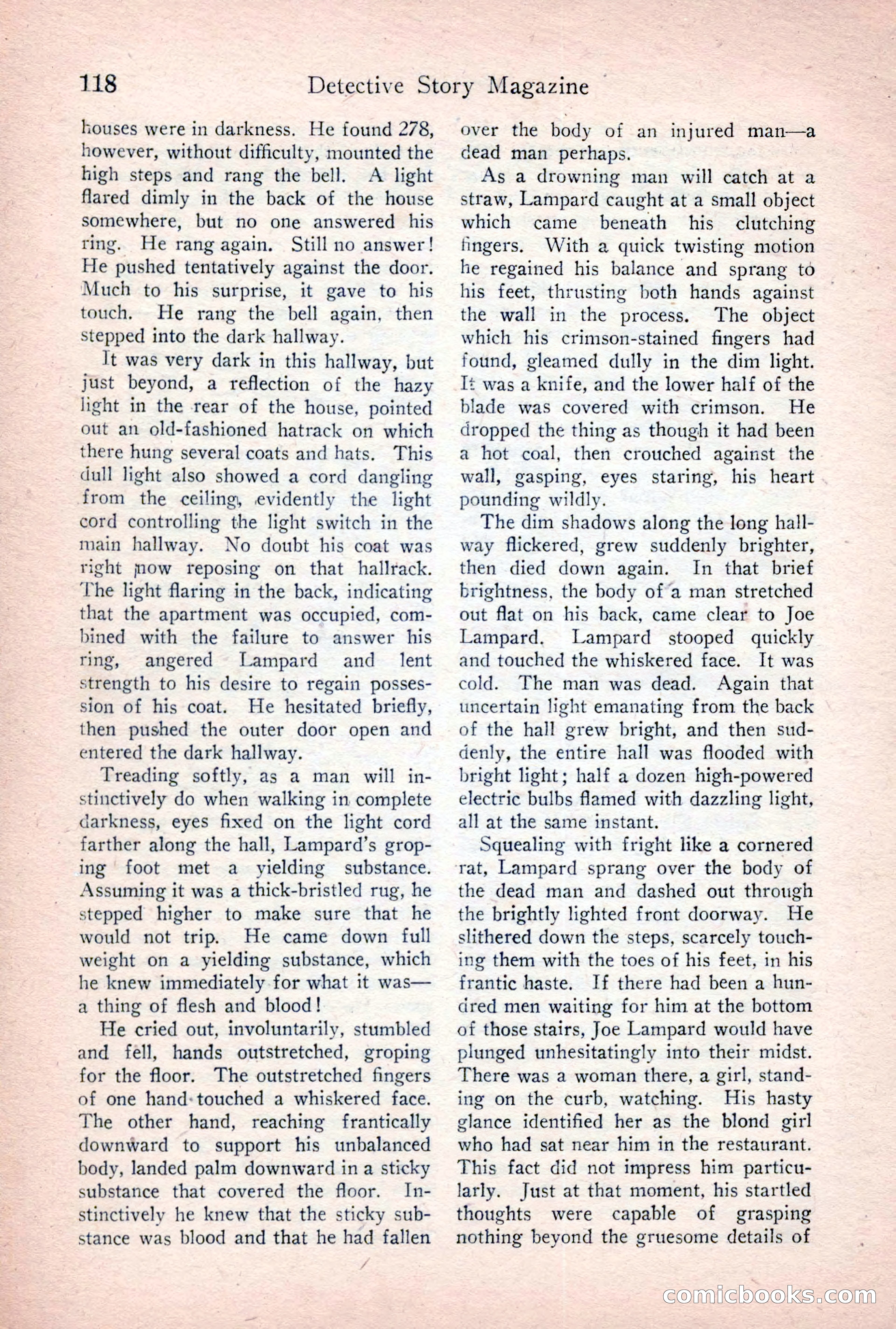 Detective Story Magazine, January 7, 1928 — page 136 of 164