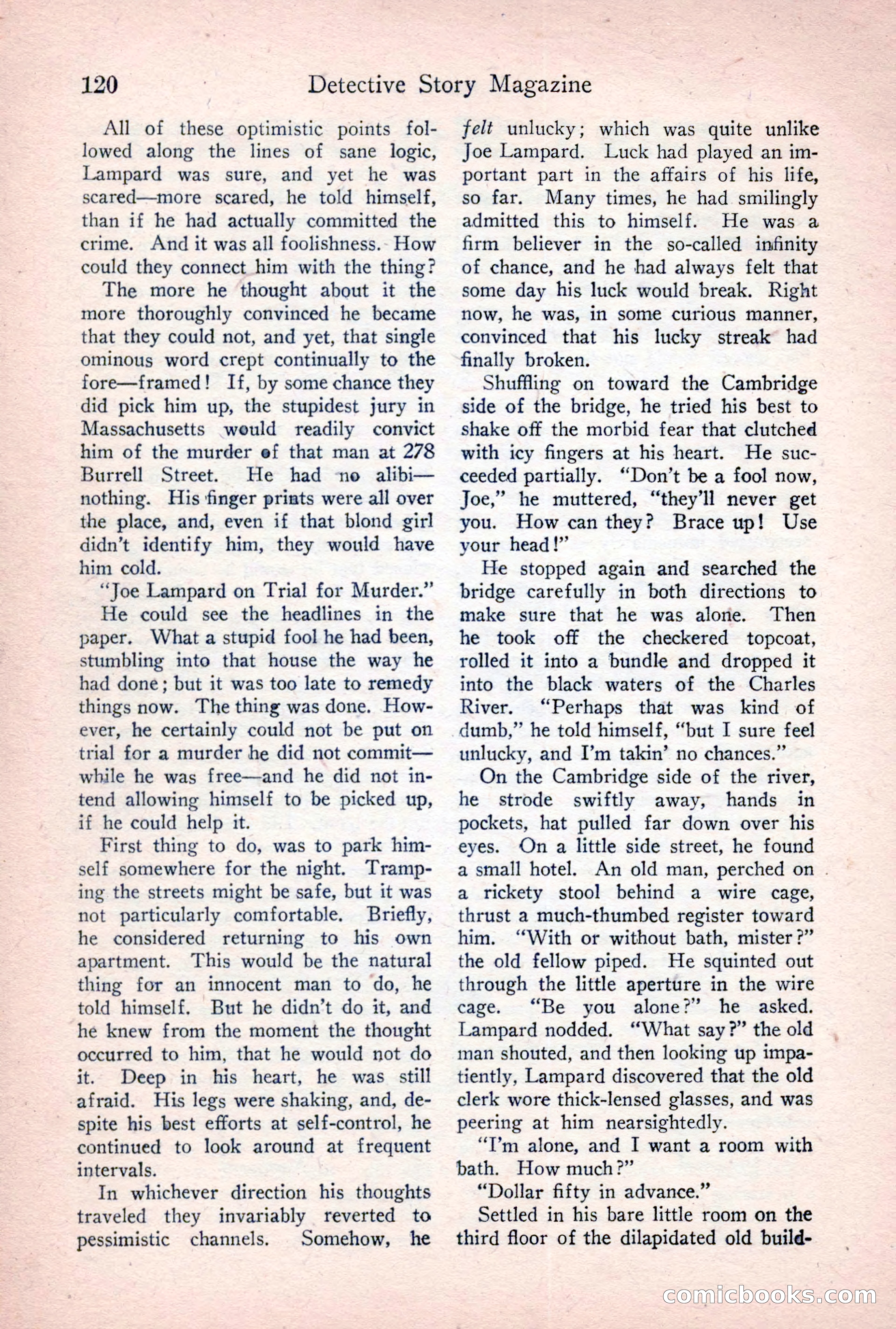 Detective Story Magazine, January 7, 1928 — page 138 of 164