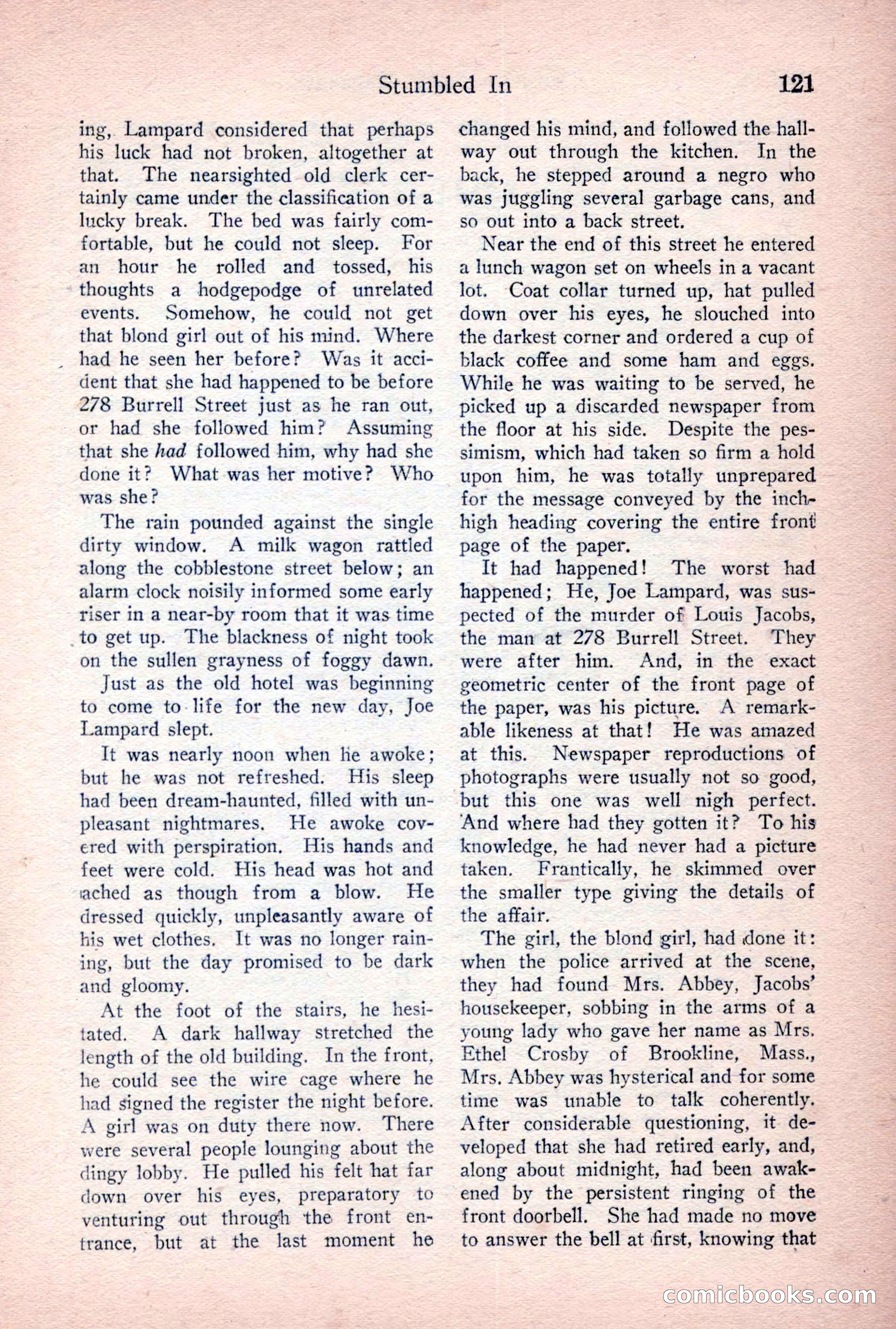 Detective Story Magazine, January 7, 1928 — page 139 of 164